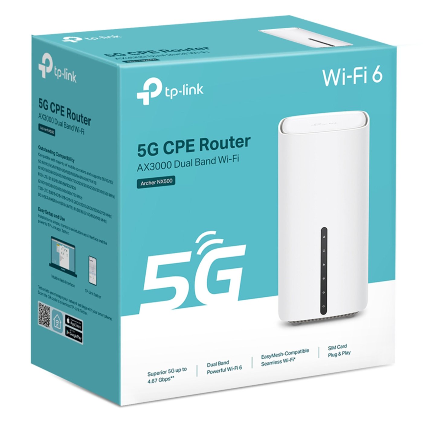 TP-link Archer NX500 Trådløs ruter 5G AX3000
