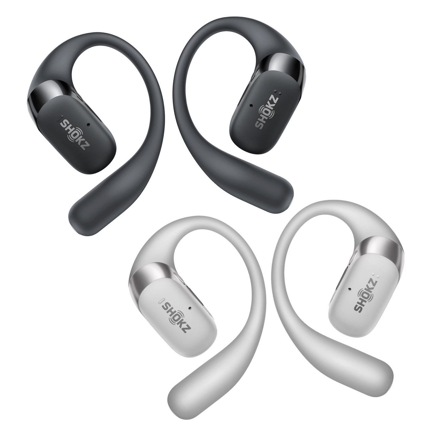 Shokz OpenFit 2+ TWS-hörlurar Grå