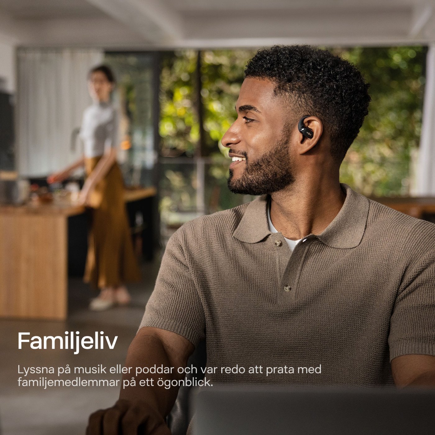 Shokz OpenFit 2+ TWS-hörlurar Svart