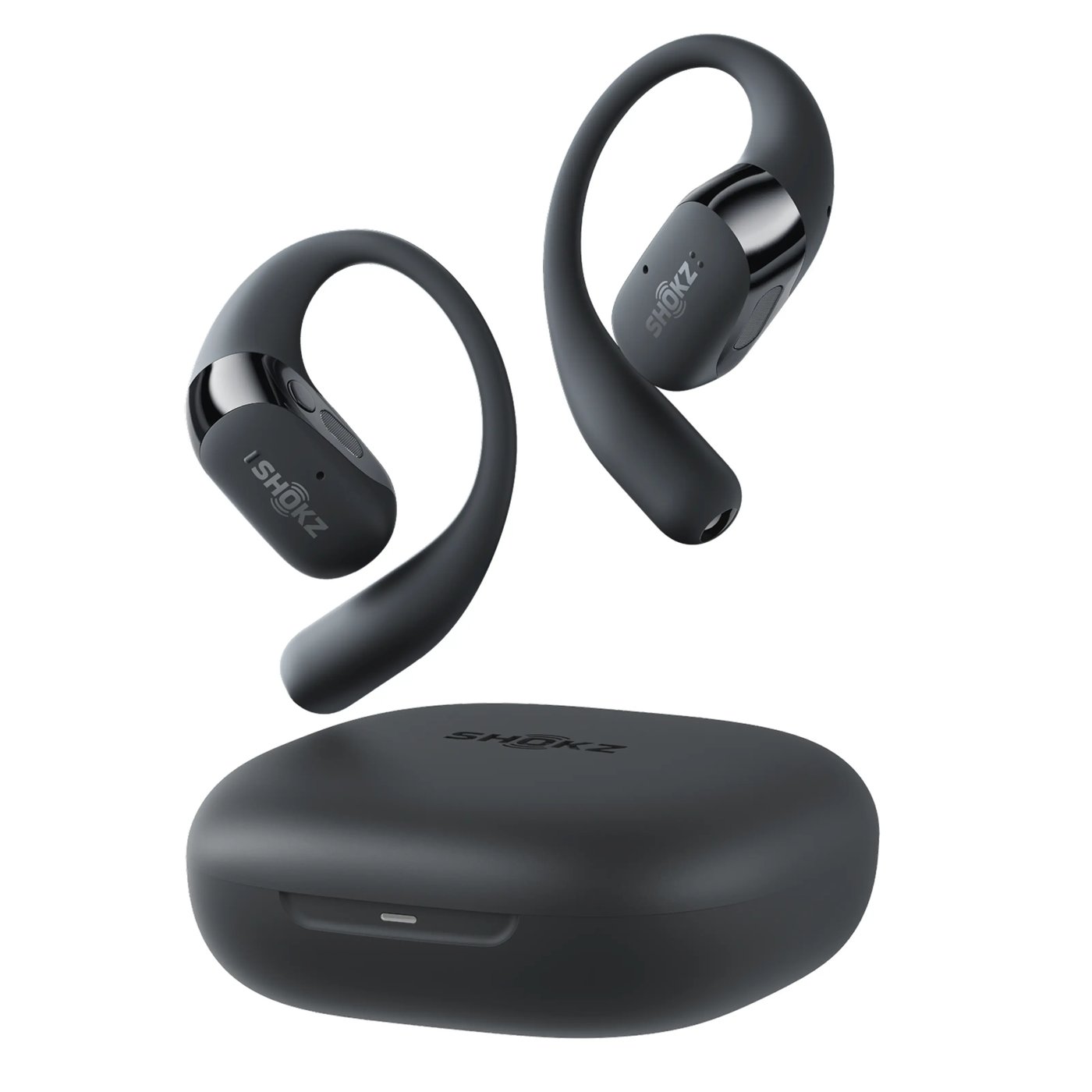 Shokz OpenFit 2+ open-ear-hörlurar Svart