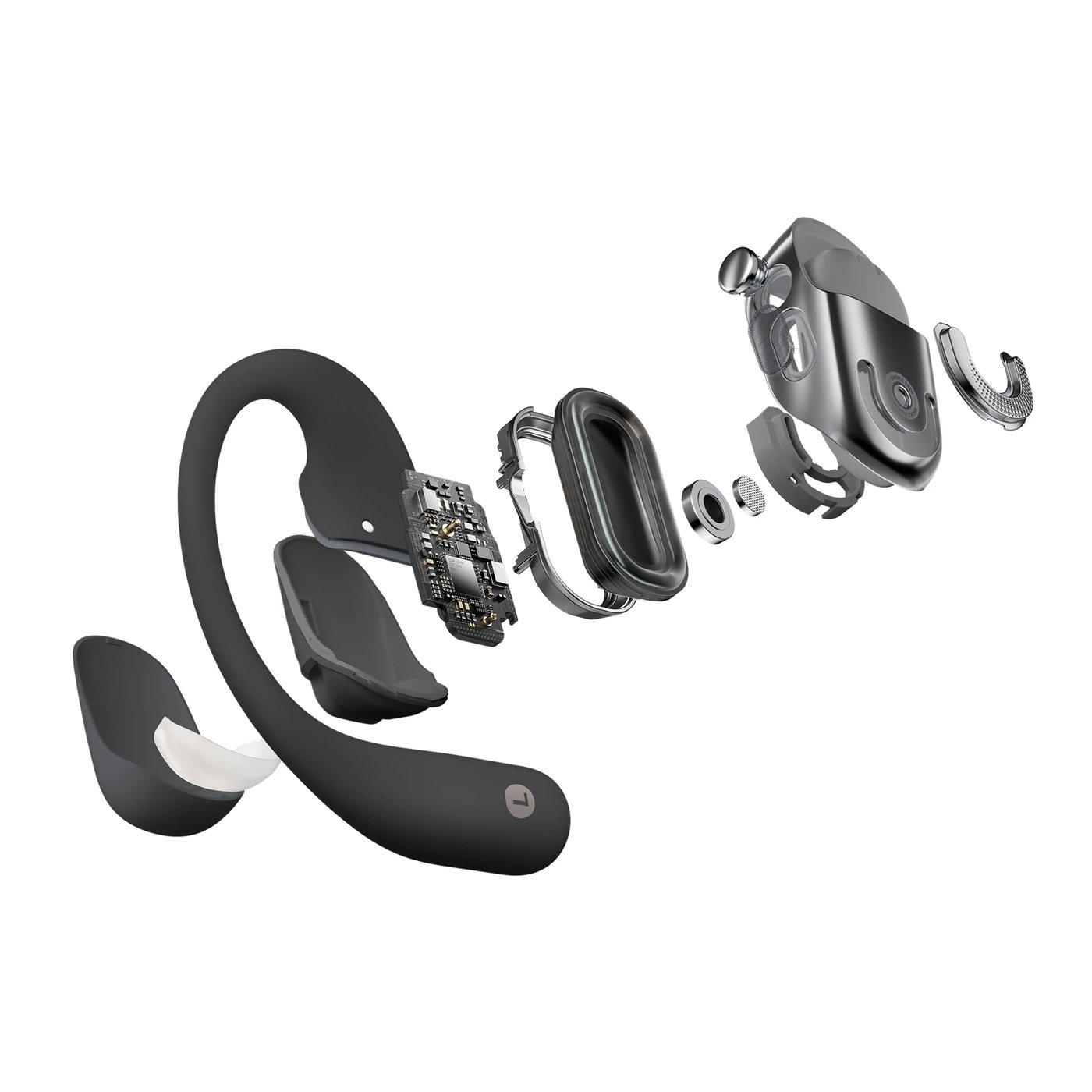 Shokz OpenFit 2+ open-ear-hörlurar Svart