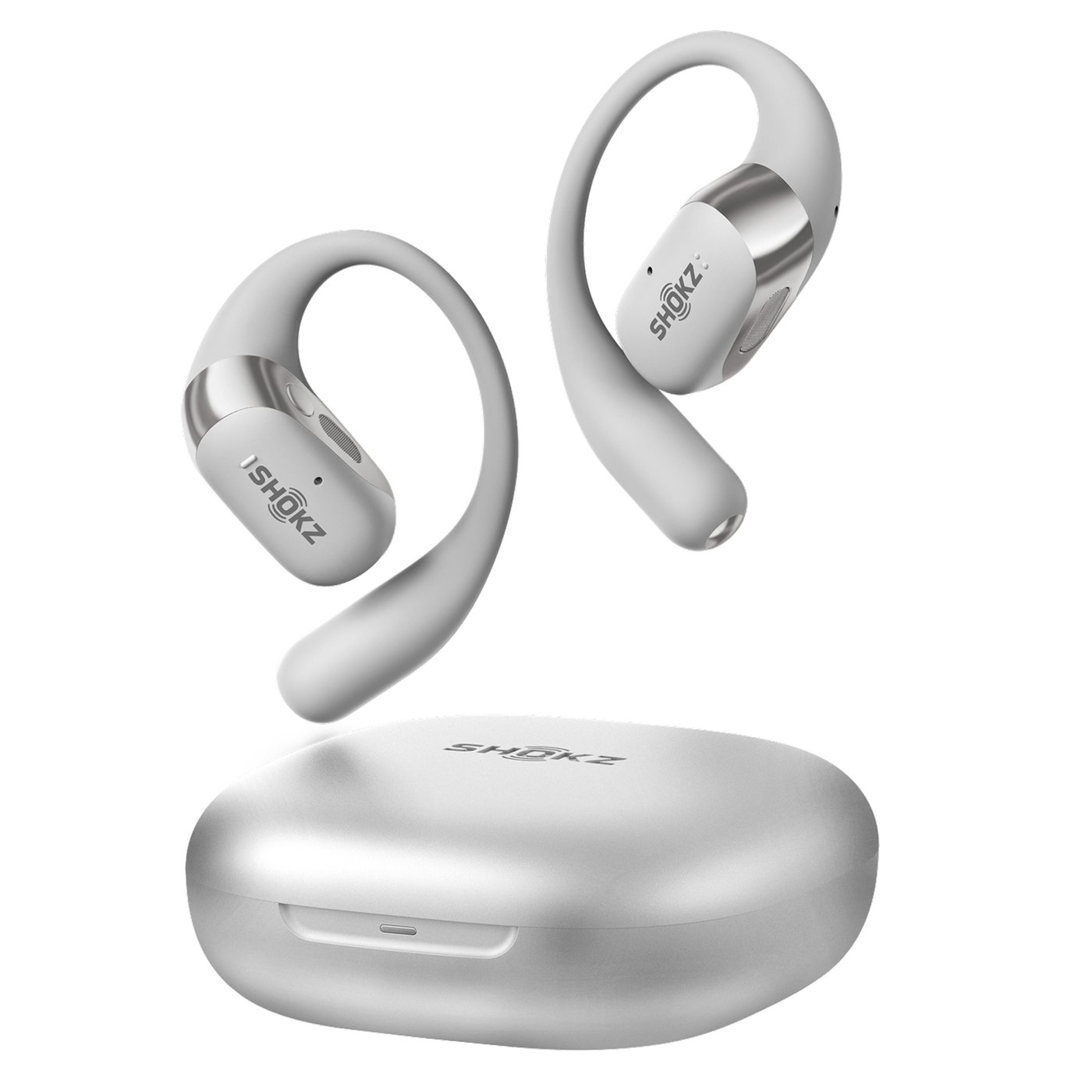 Shokz OpenFit 2+ TWS-hodetelefoner Grå