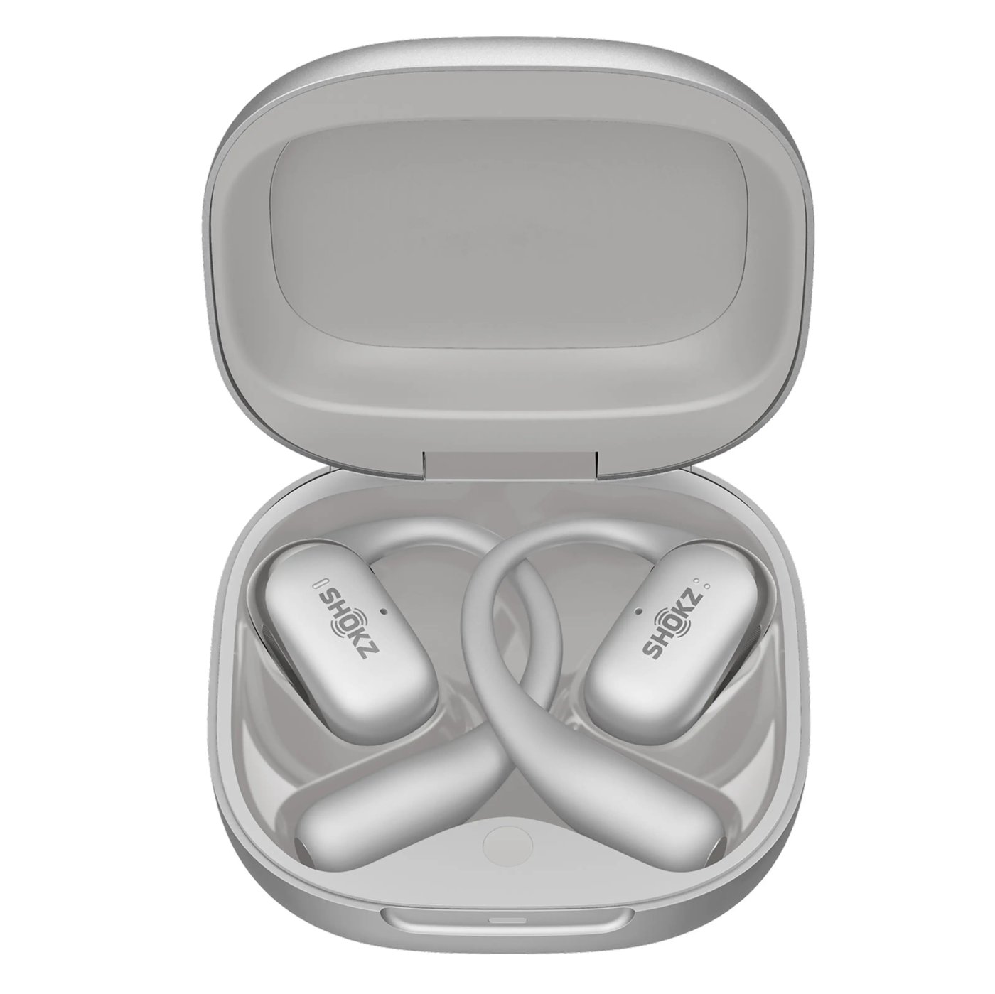 Shokz OpenFit 2+ open-ear-hörlurar Grå