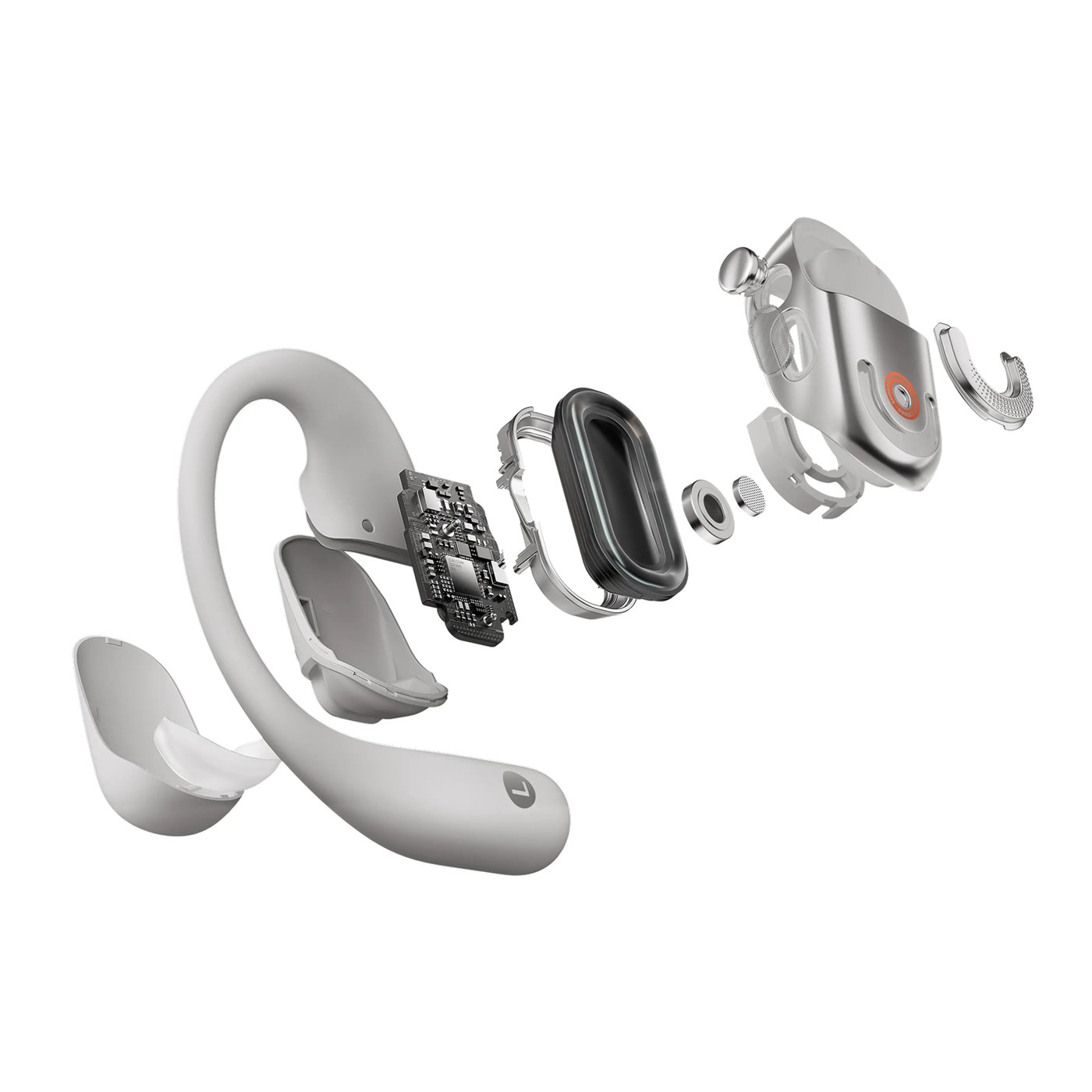 Shokz OpenFit 2+ open-ear-hörlurar Grå
