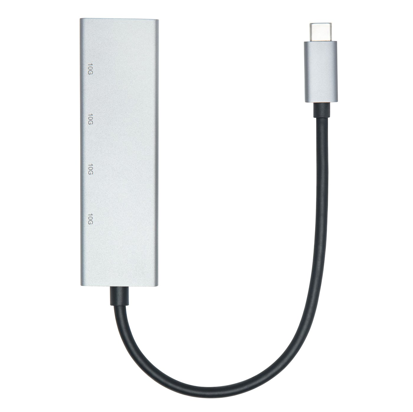 Plexgear USB-C-hub med 4 porter