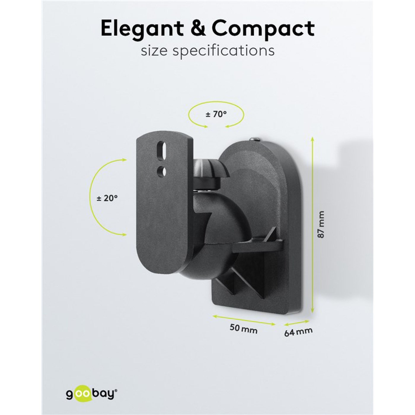 Universellt väggfäste för högtalare