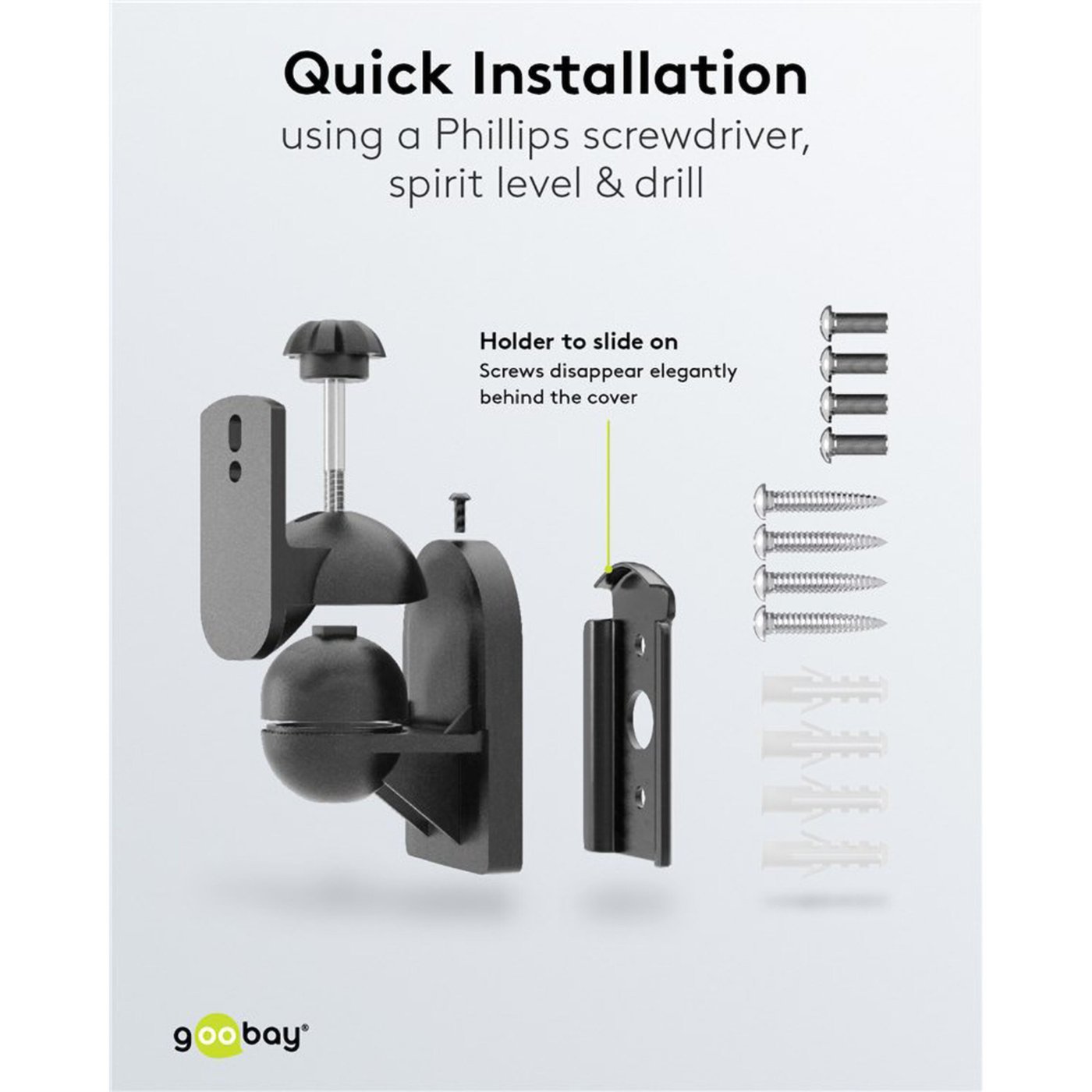 Universellt väggfäste för högtalare