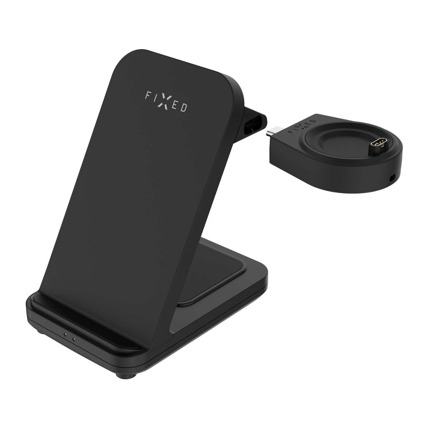 Fixed 3‑in‑1 Trådlös Laddstation för Garmin – Svart