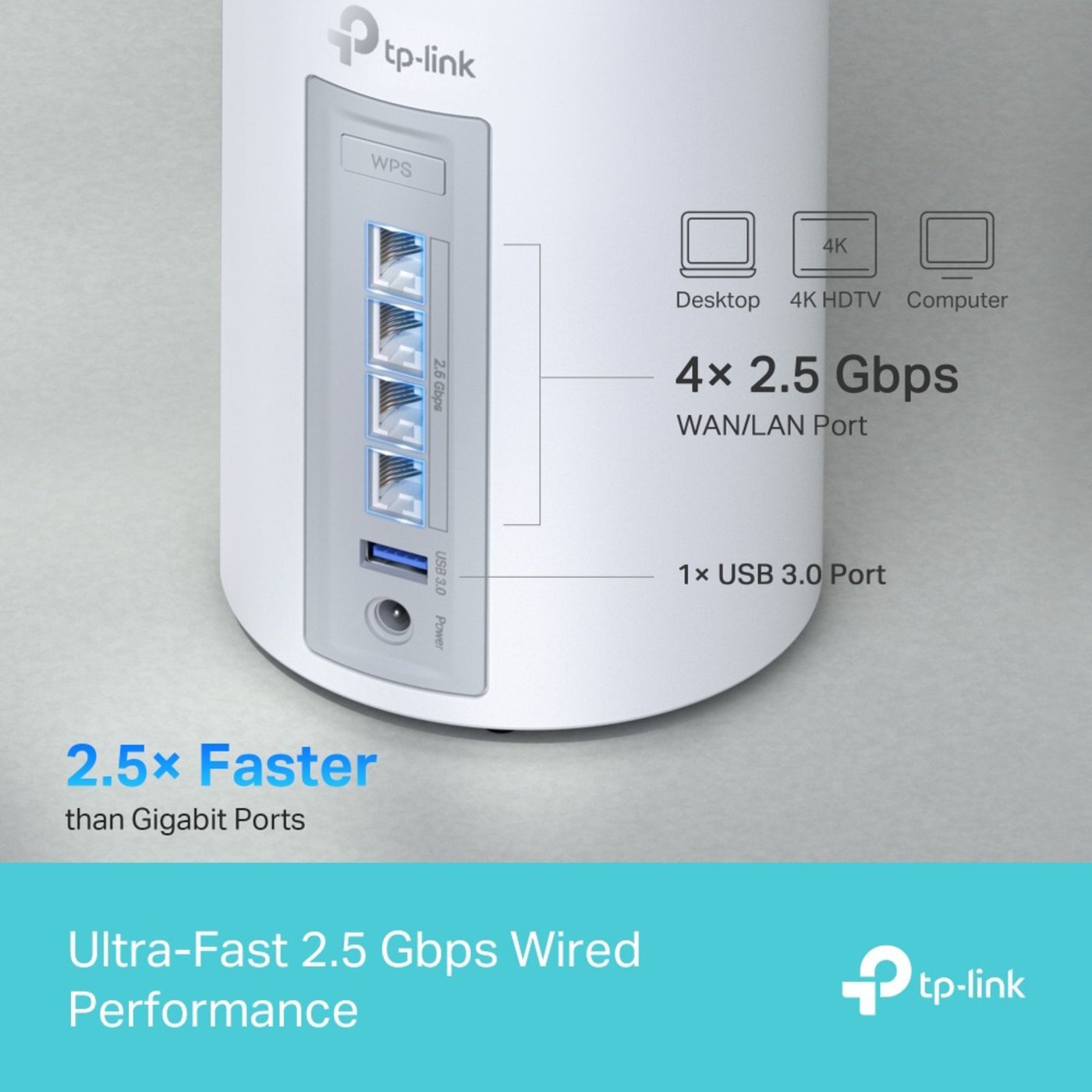 TP-link Deco BE65 Mesh-ruter med Wifi 7 BE9300 1-pk.