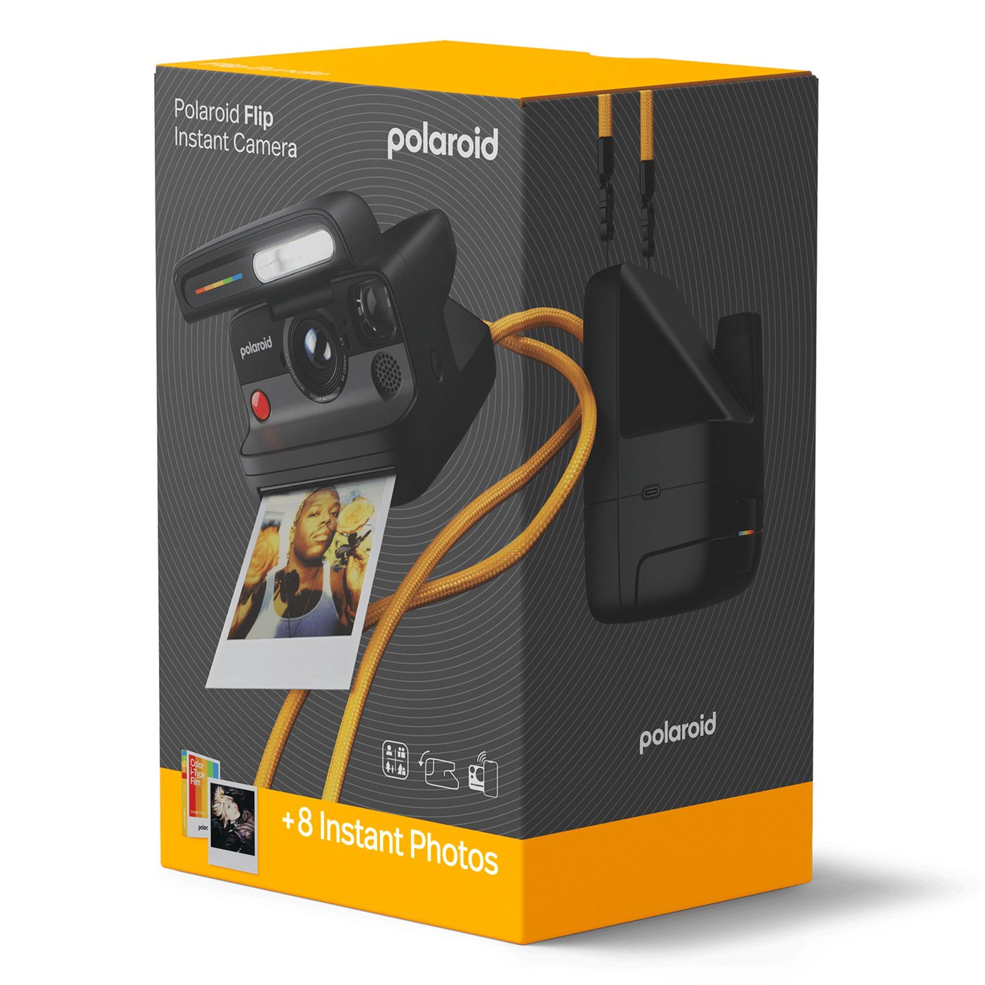 Polaroid Flip Black Bundle 8 bilder