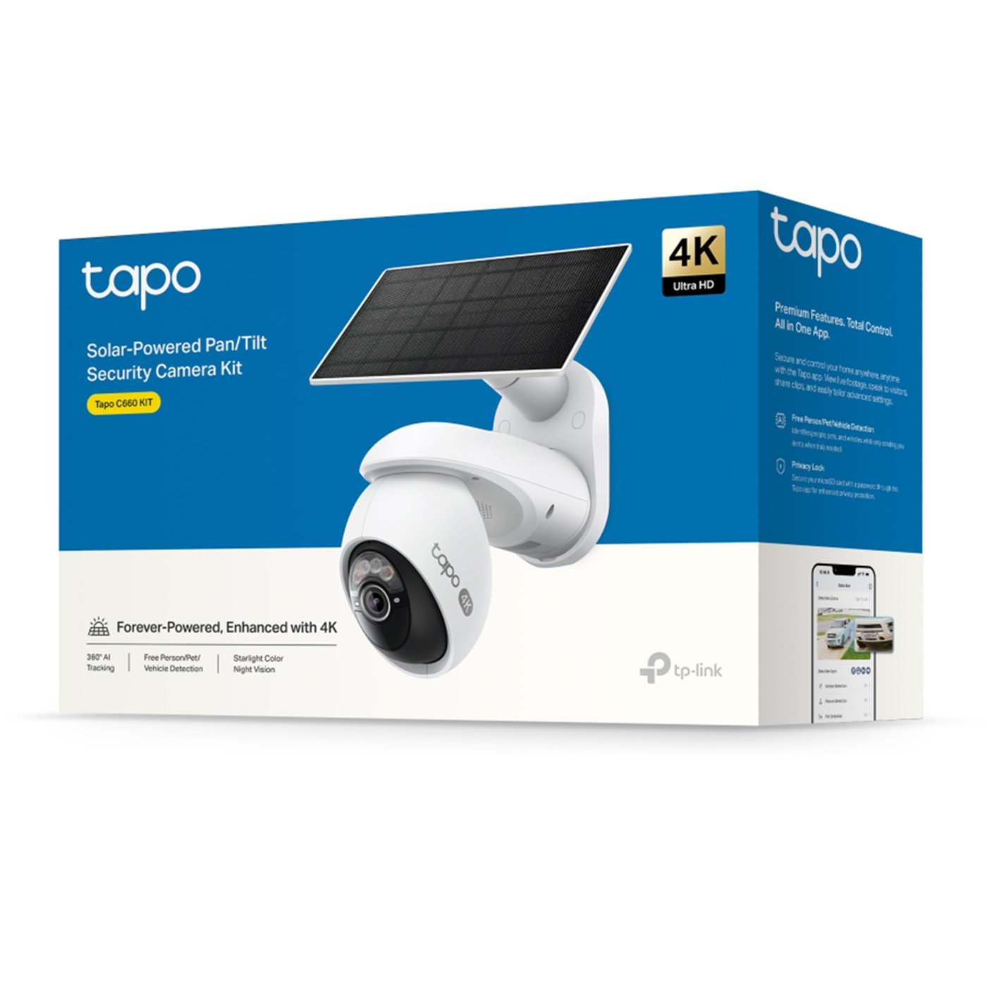 TP-link Tapo C660 KIT – Solcelledrevet 4K overvåkningskamera