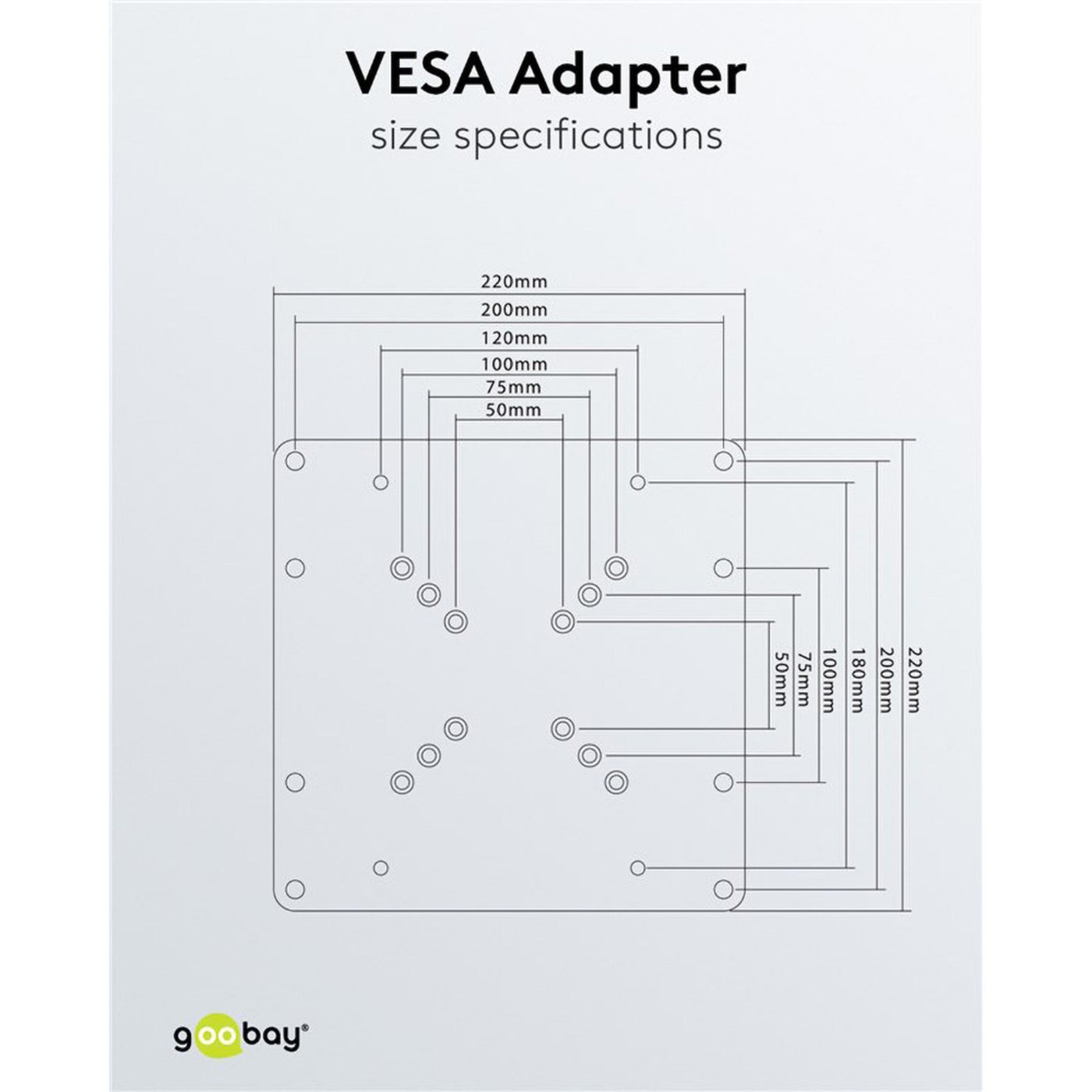 Adapter for veggfeste til TV