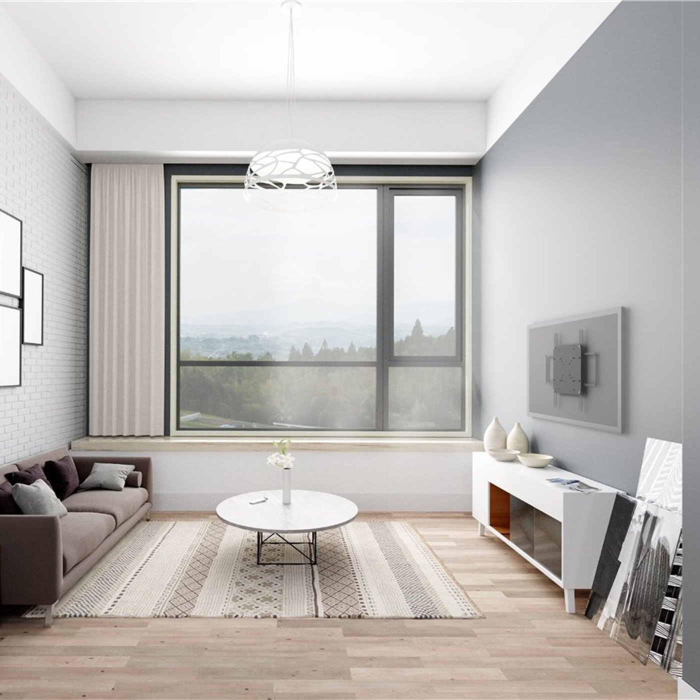 Adapter for veggfeste til TV