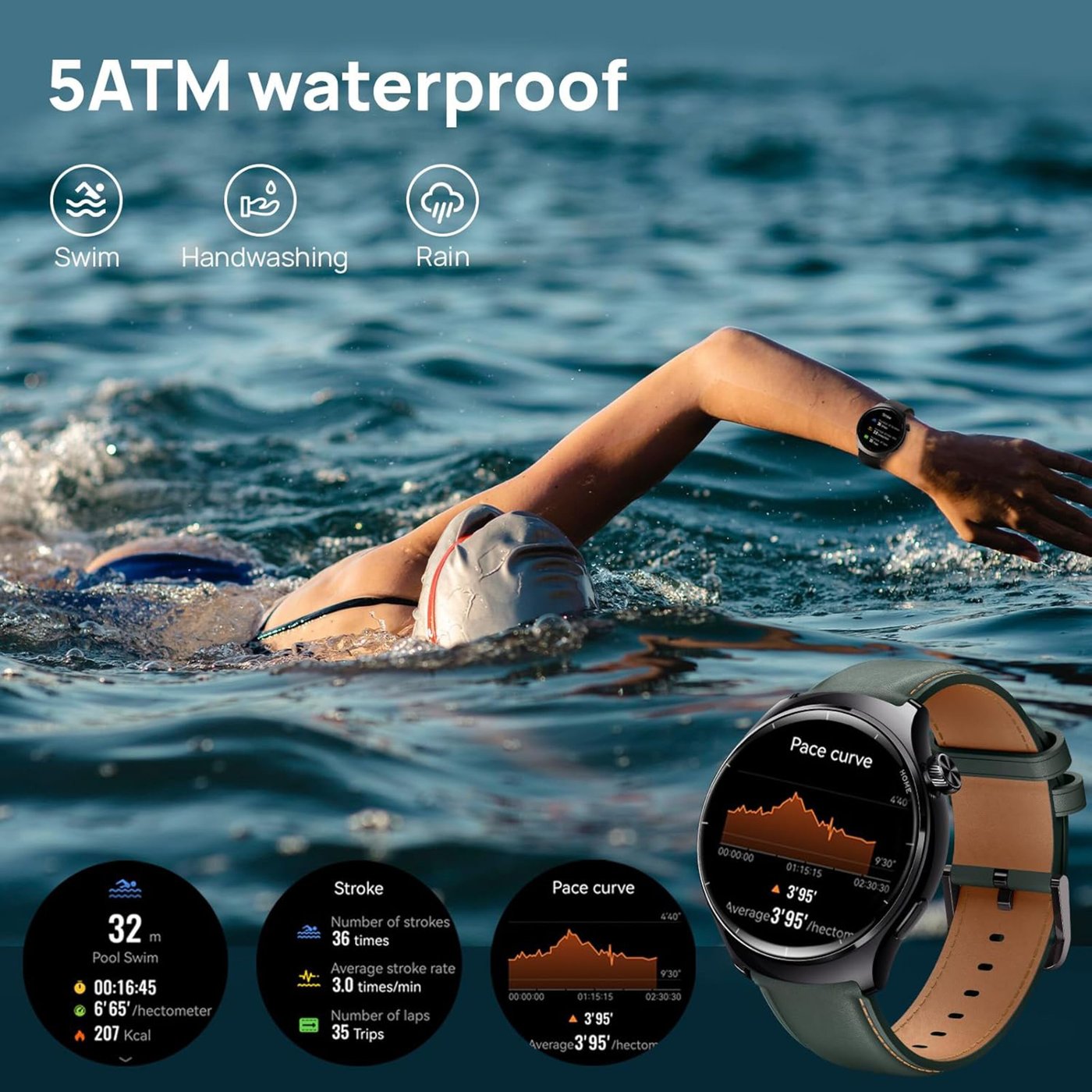 Mibro Watch Lite 3 Pro smartklocka Svartgrön