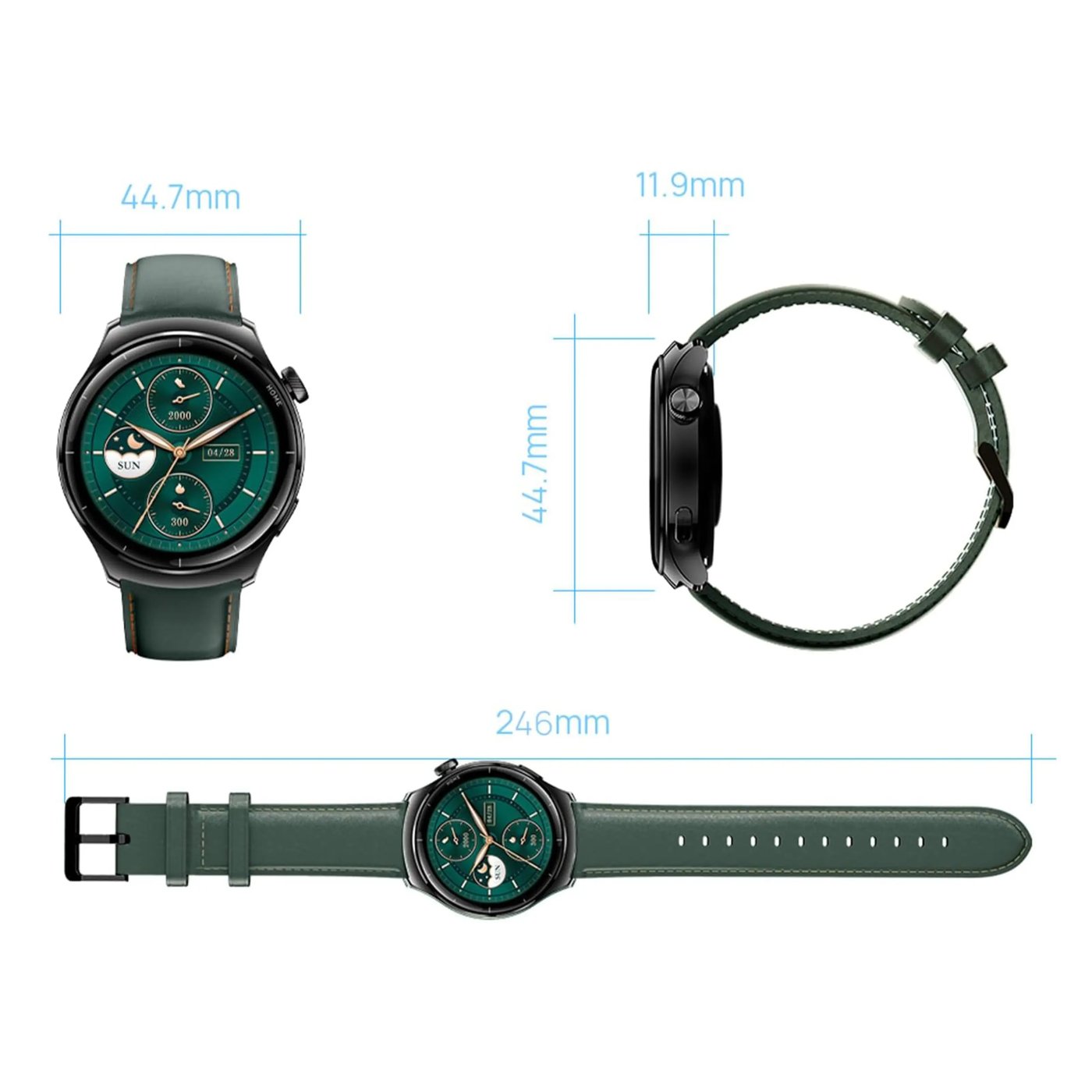 Mibro Watch Lite 3 Pro Svartgrønn