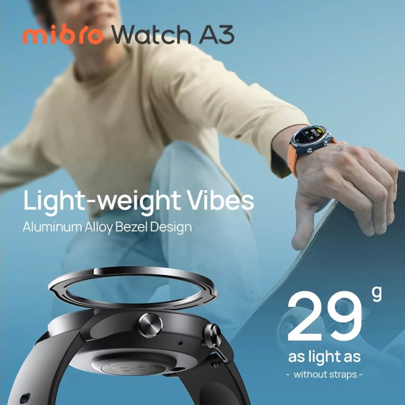 Mibro Watch A3 smartklocka Mörkgrå
