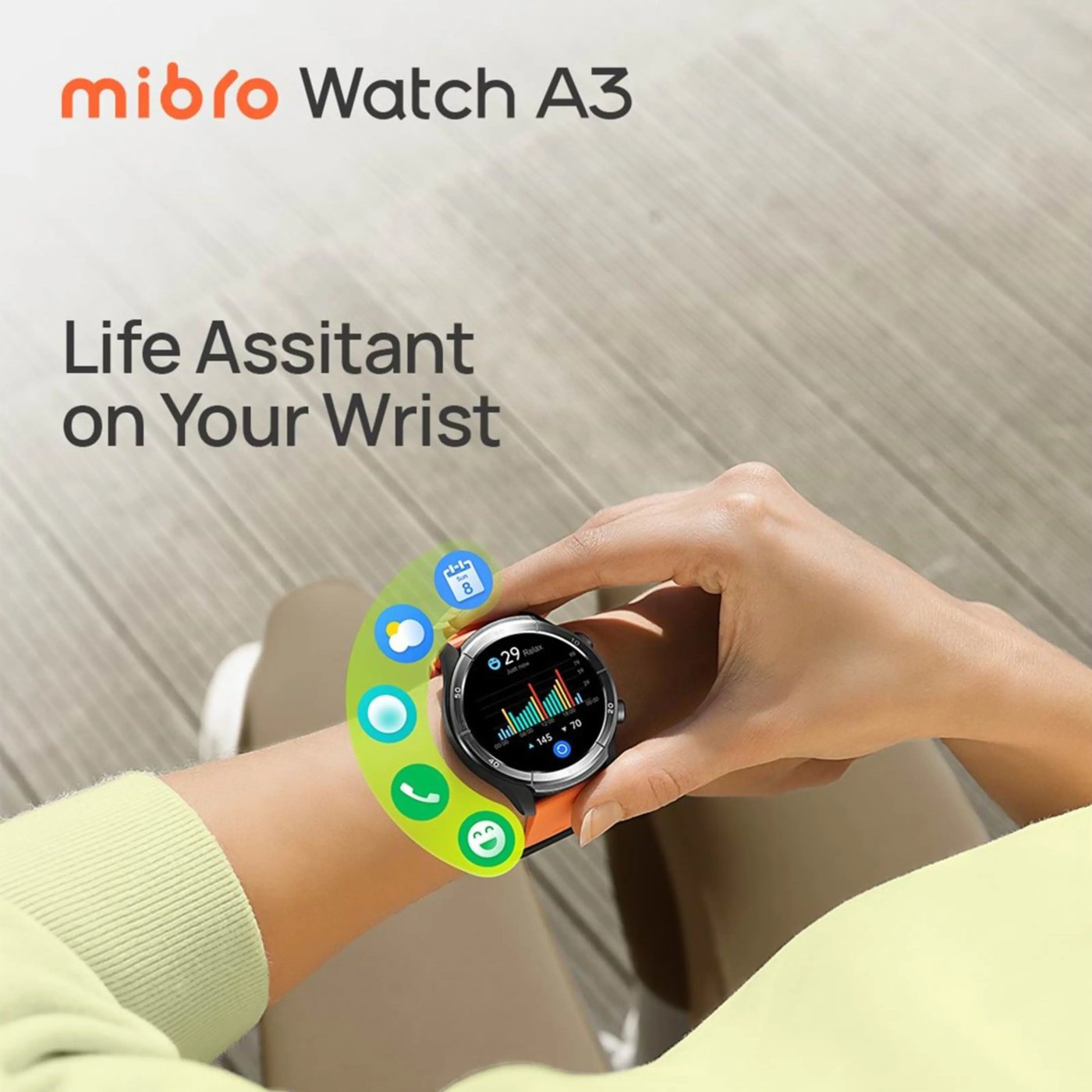 Mibro Watch A3 Smartklokke Mocha