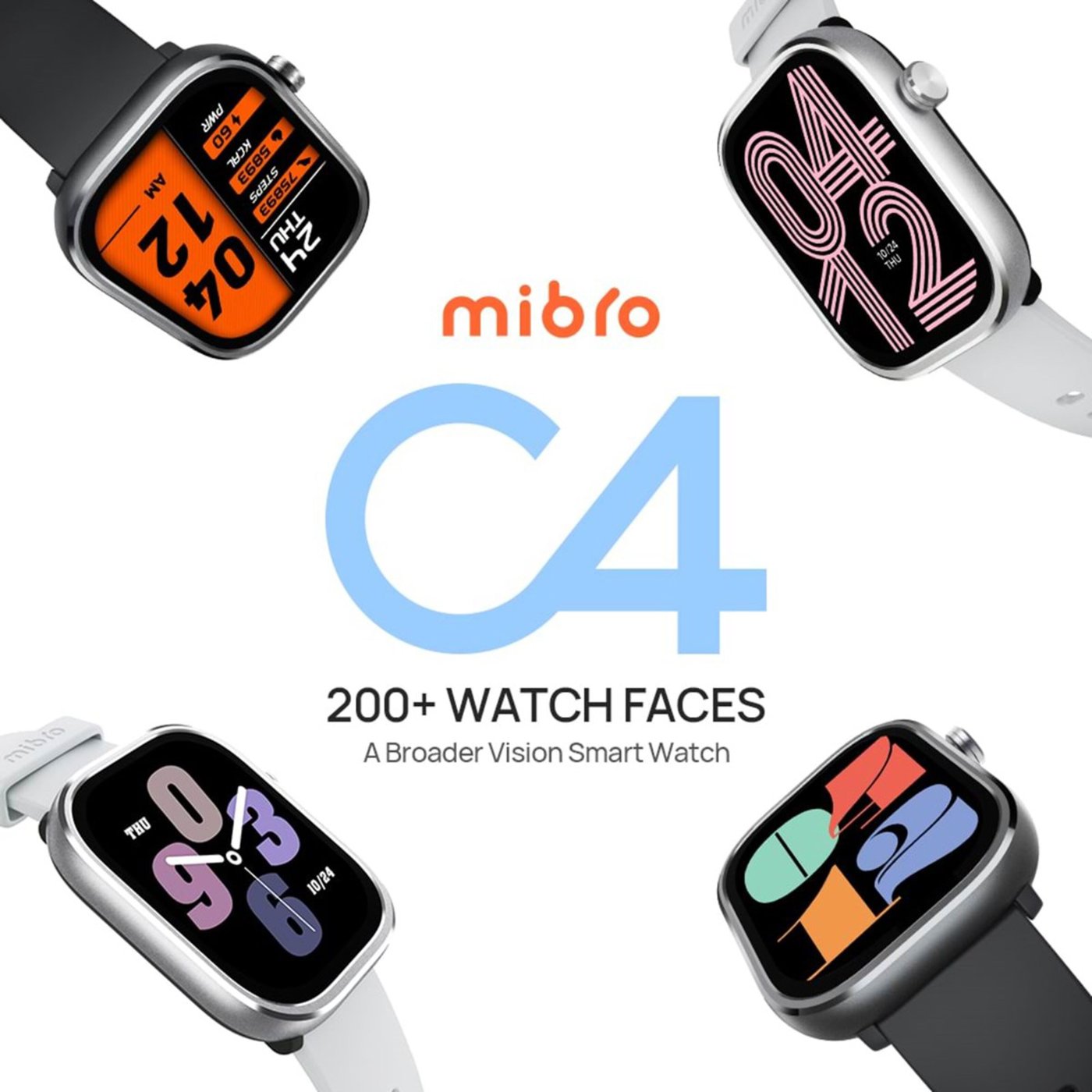 Mibro Watch C4 smartklocka Mörkgrå