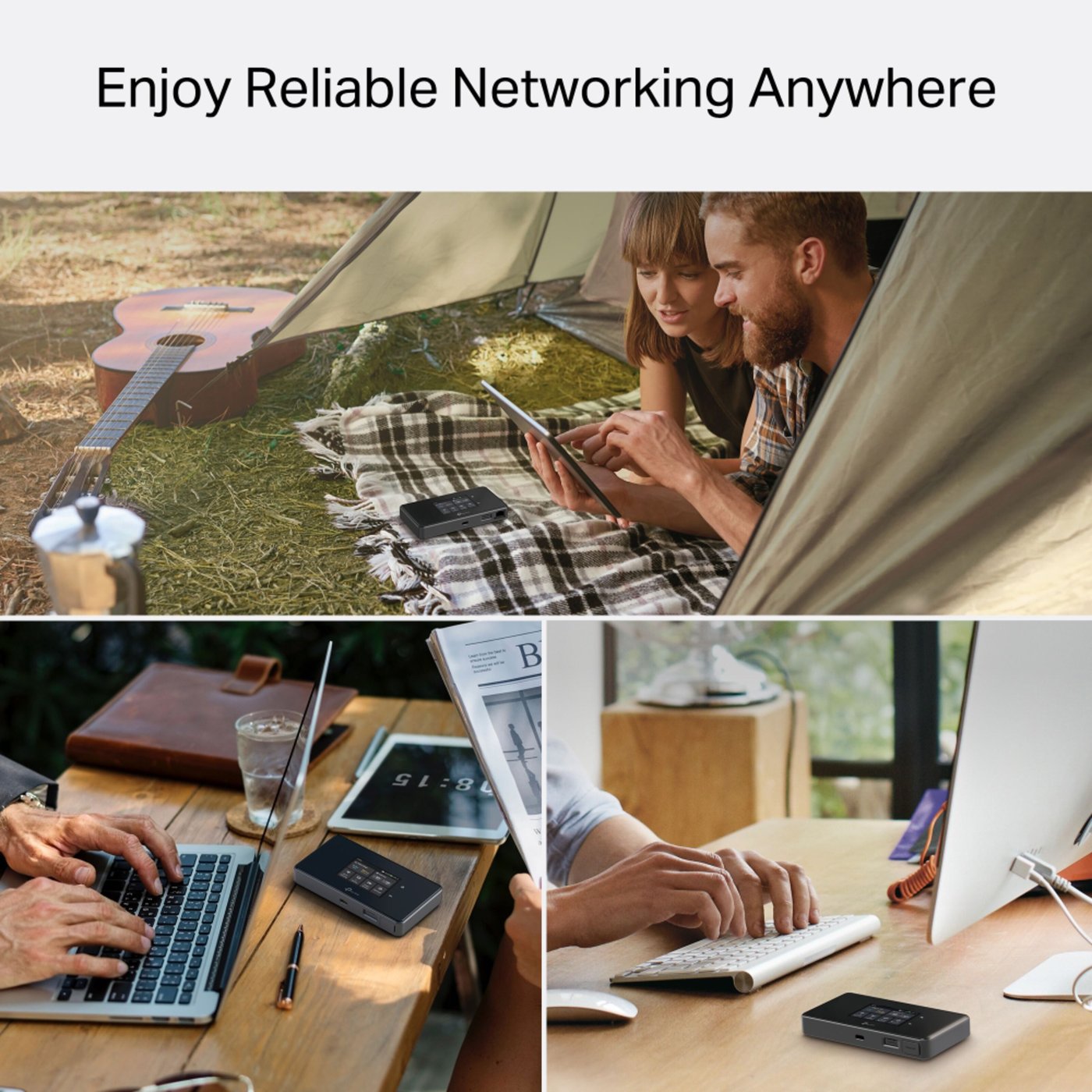 TP-link M8550 5G-router med modem AXE3600