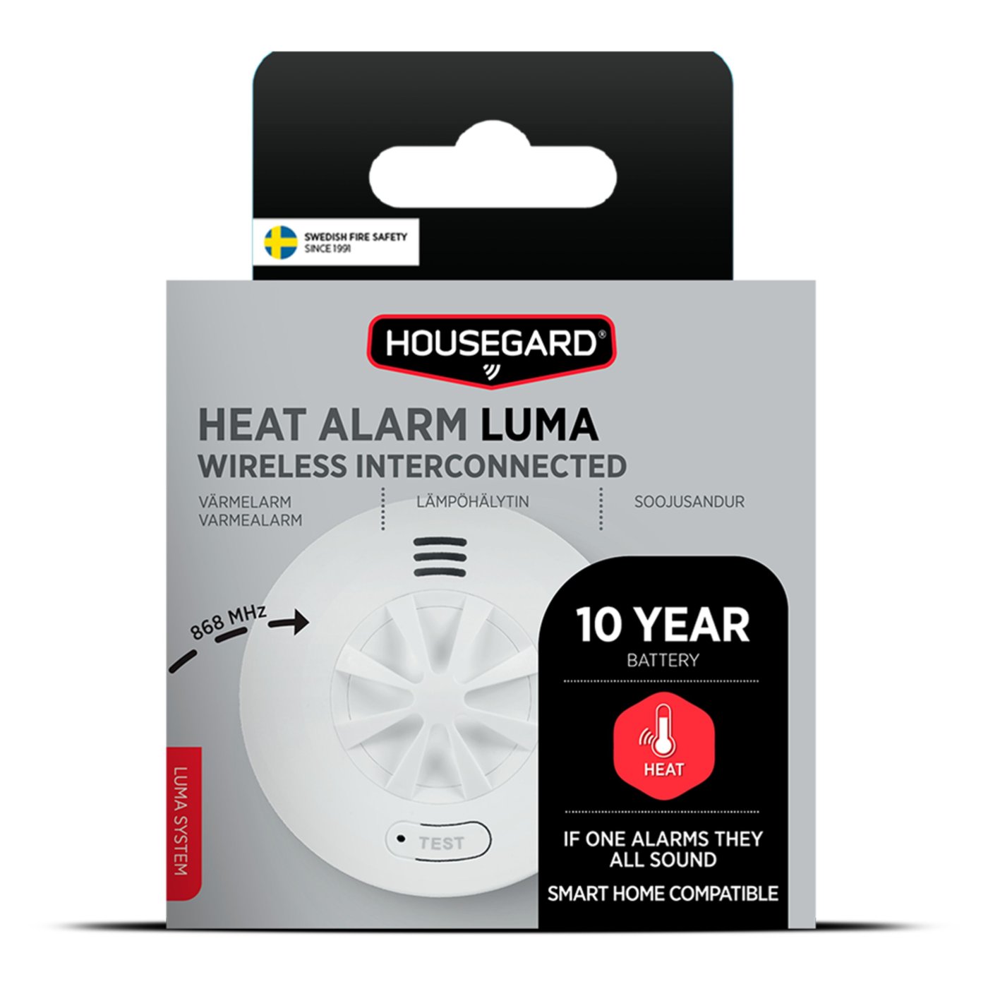 Housegard Luma trådlös värmevarnare