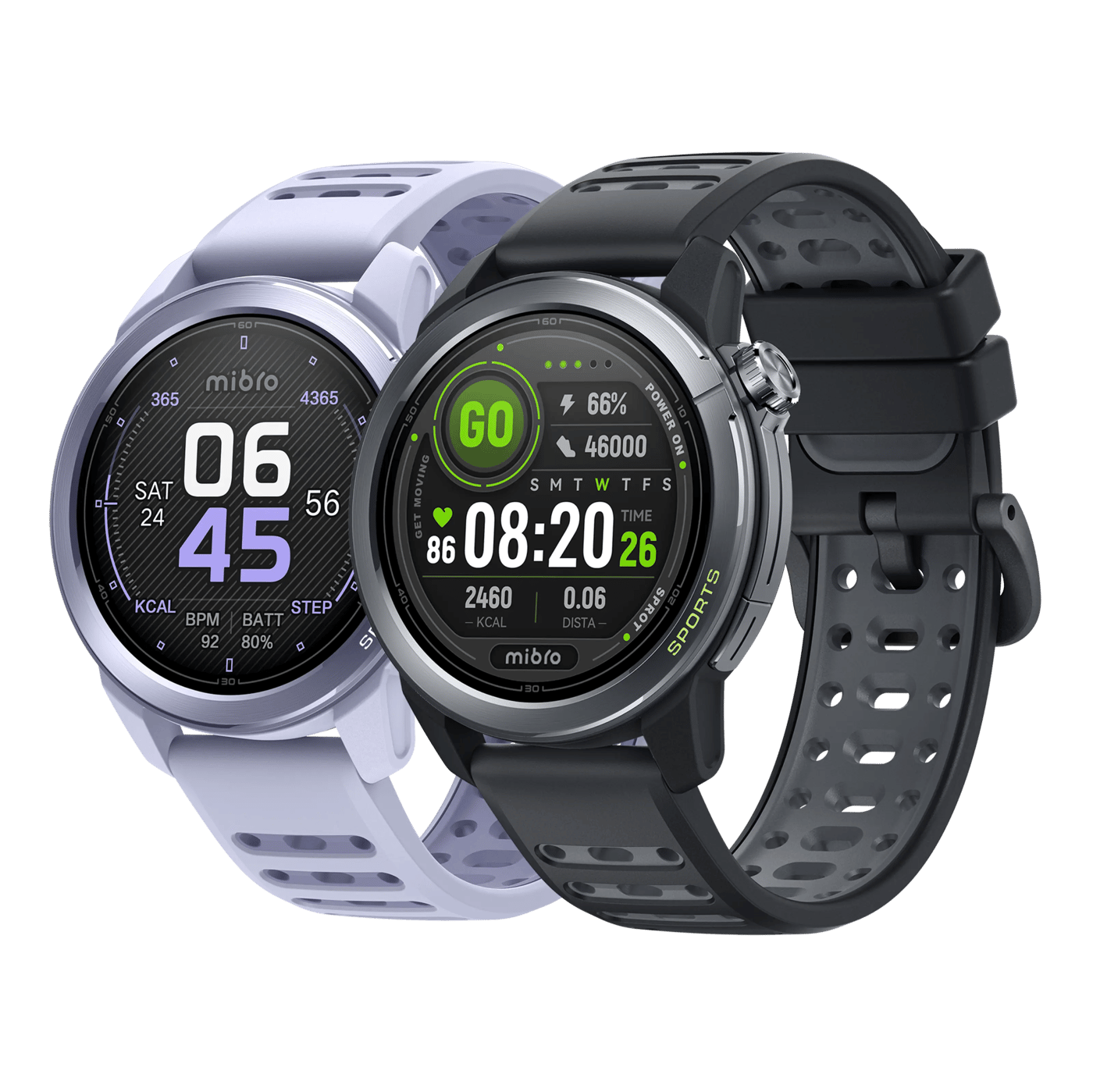 Mibro GS Active2 smartklokke Lilla