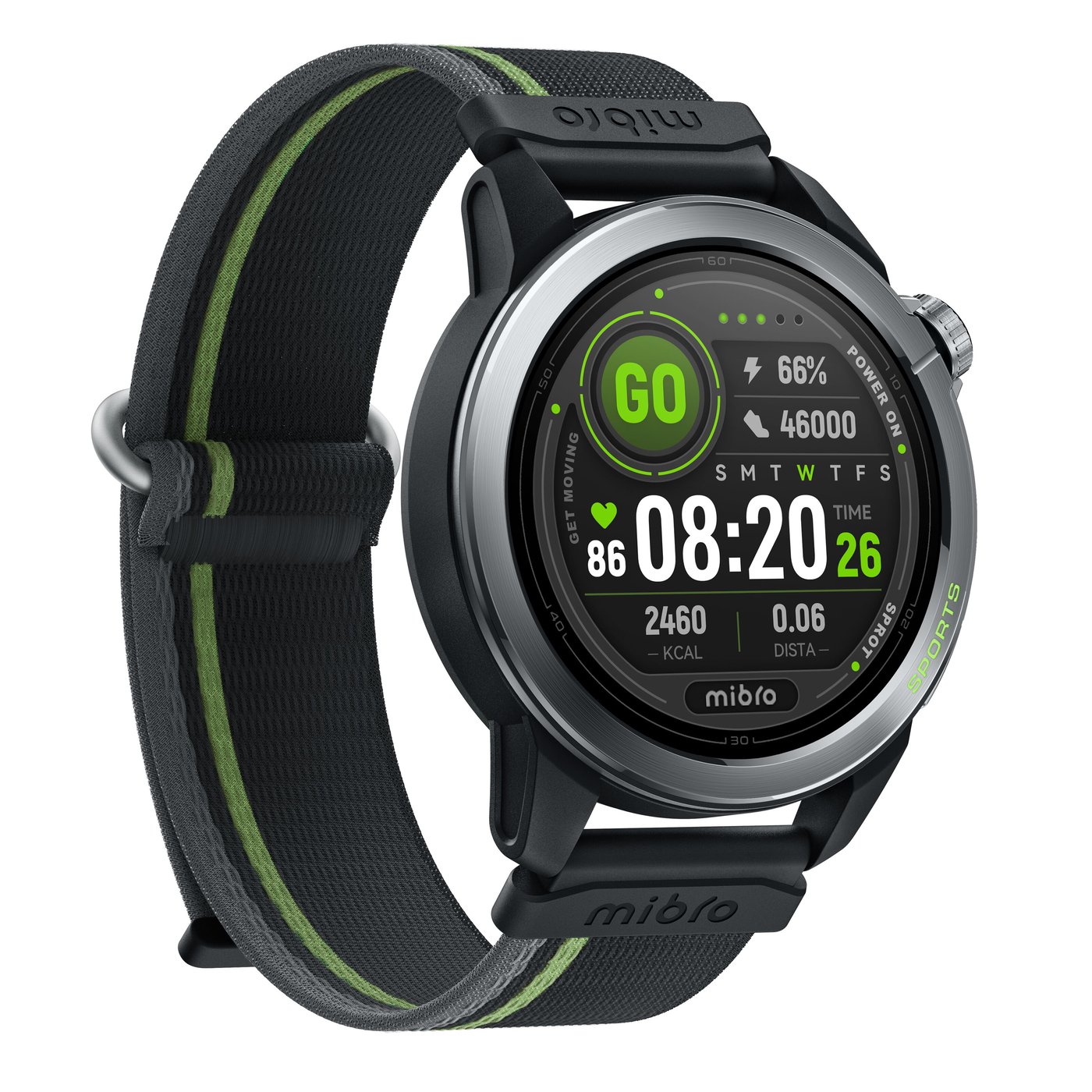 Mibro GS Active2 smartklocka Mörkgrå
