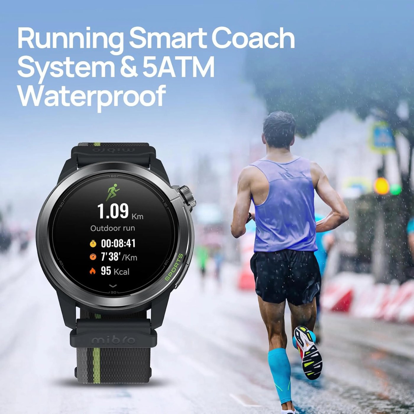 Mibro GS Active2 smartklokke Lilla