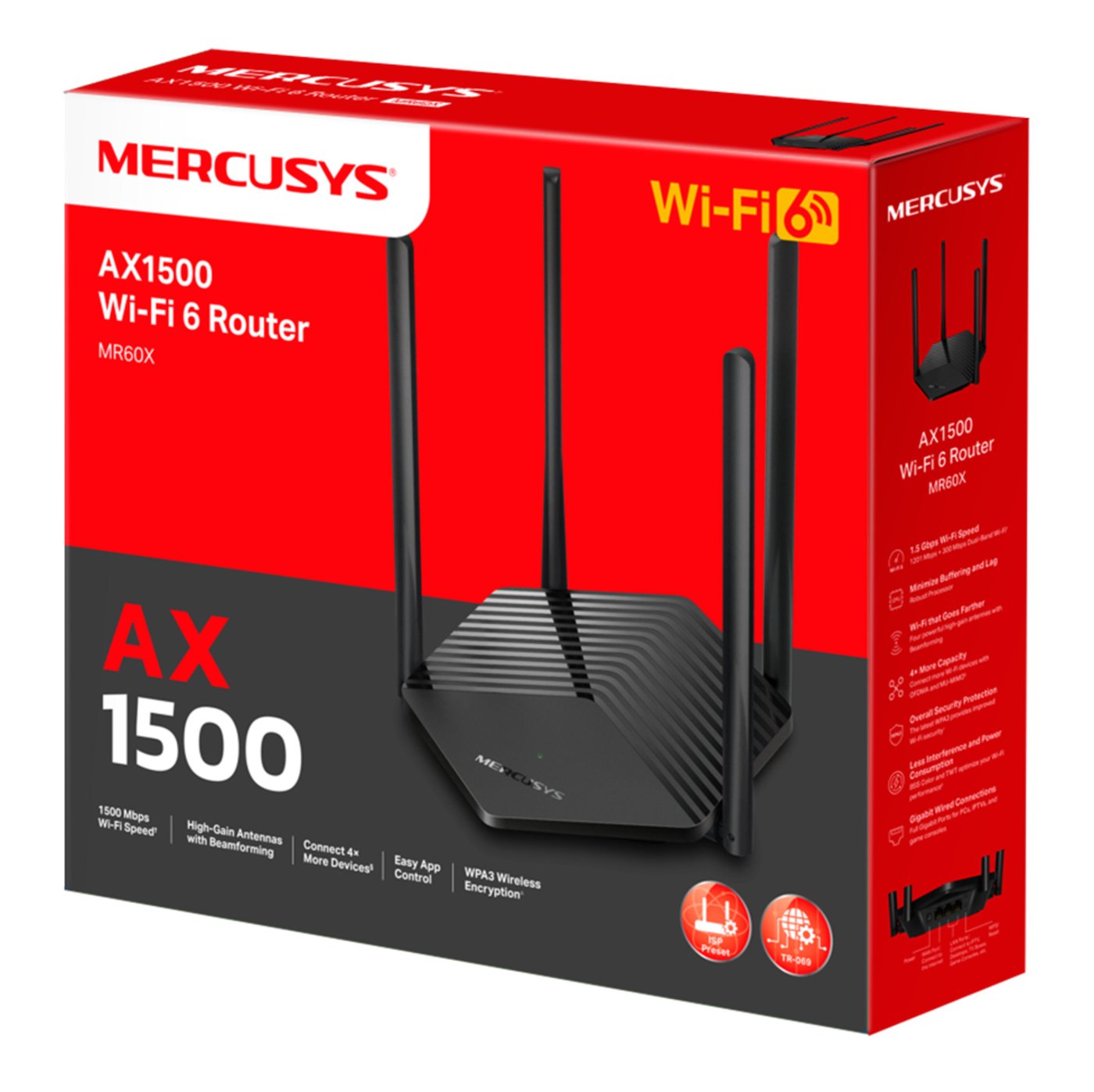 Mercusys MR60X Wifi 6 AX1500 Router