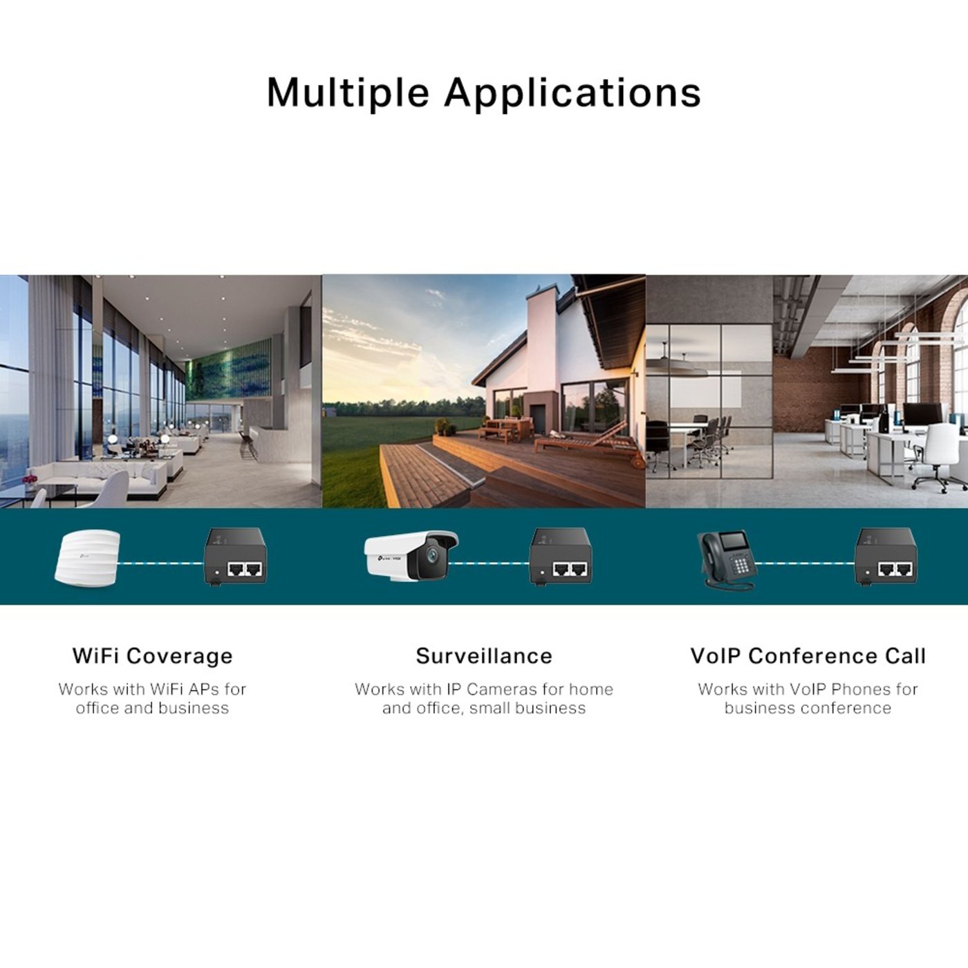 TP-link Omada PoE+ injektor 30W