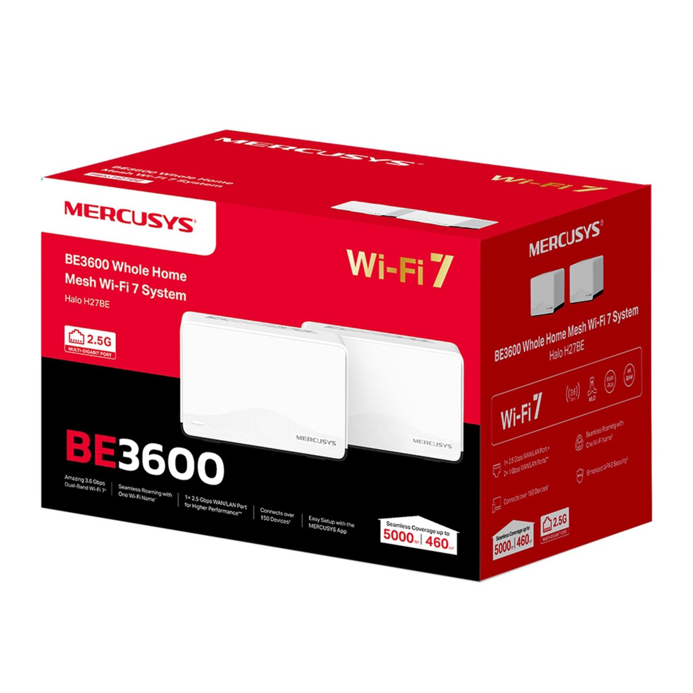 Mercusys Halo H27BE Mesh Wi-Fi 7 2-pack