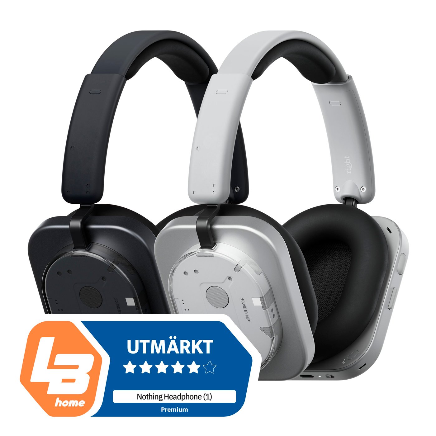 Nothing Headphone (1) Trådlösa hörlurar Svart