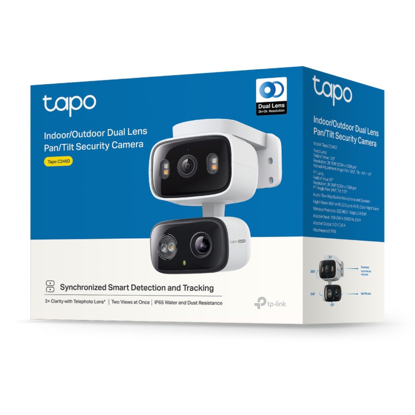 TP-link Tapo C246D Trådløst 2K QHD-overvåkingskamera