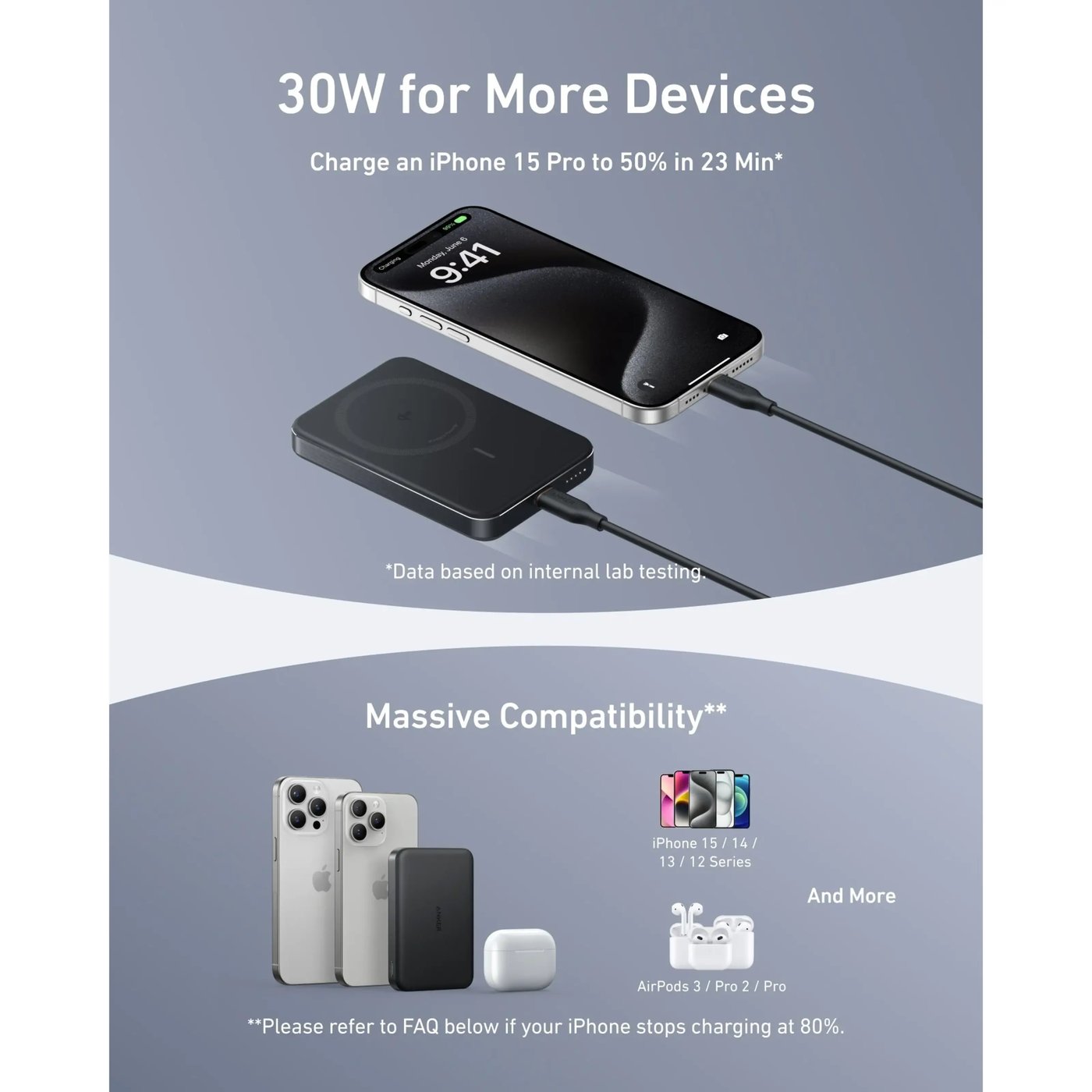 Anker MagGo Powerbank Slim 10000mah Qi2