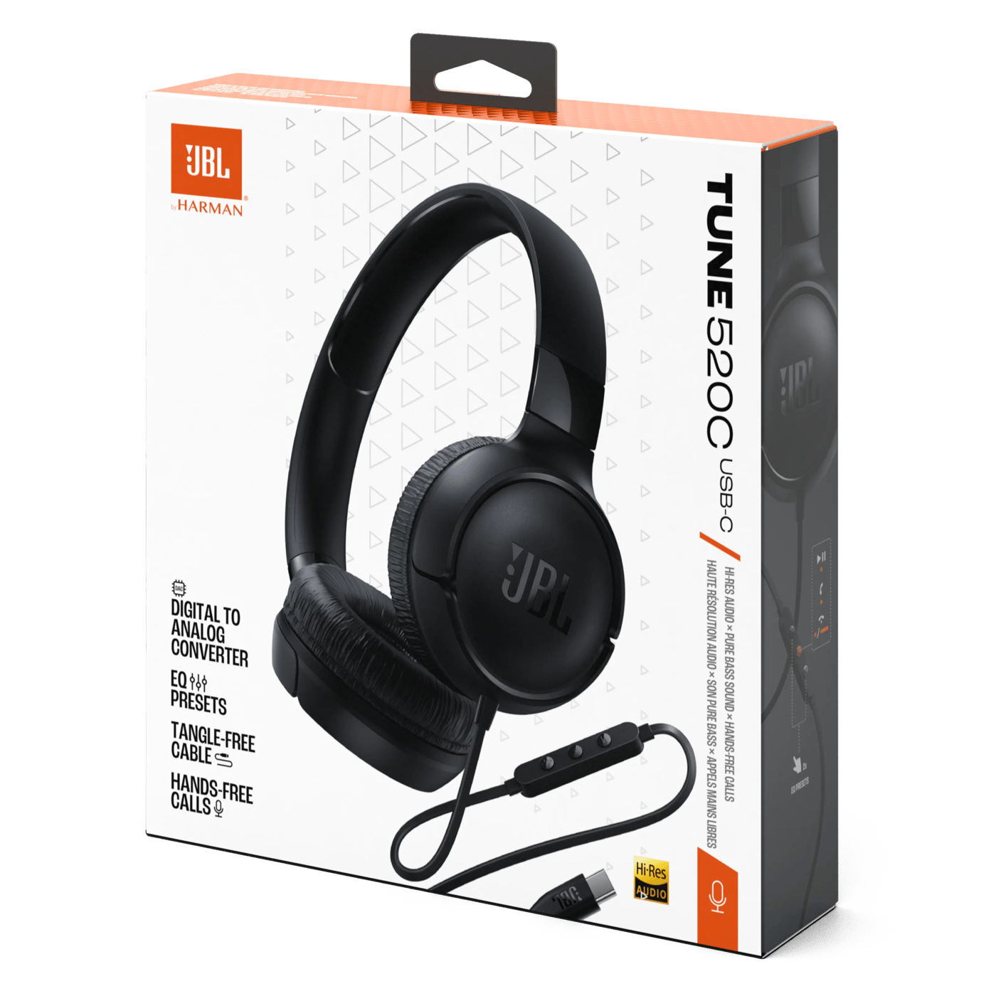 JBL Tune 520C On-Ear Hörlurar med USB-C