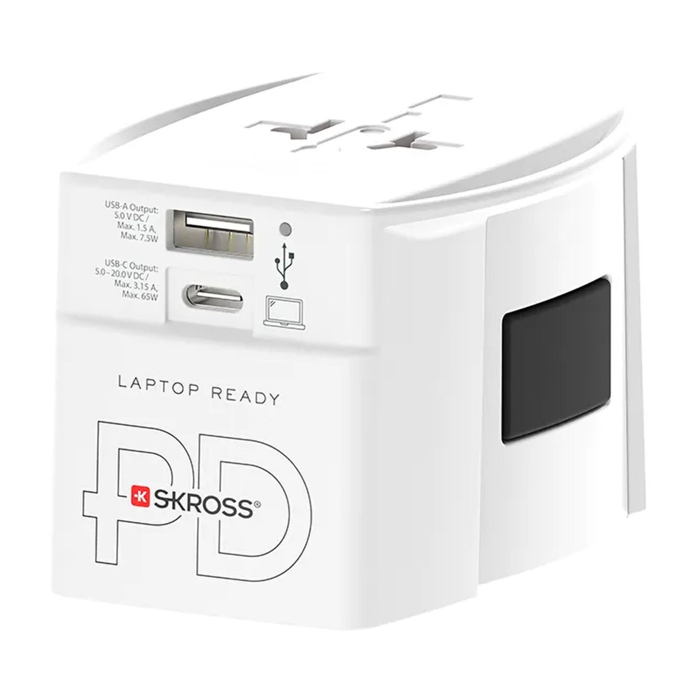 Skross Ojordad reseadapter Universal med USB PD 65W