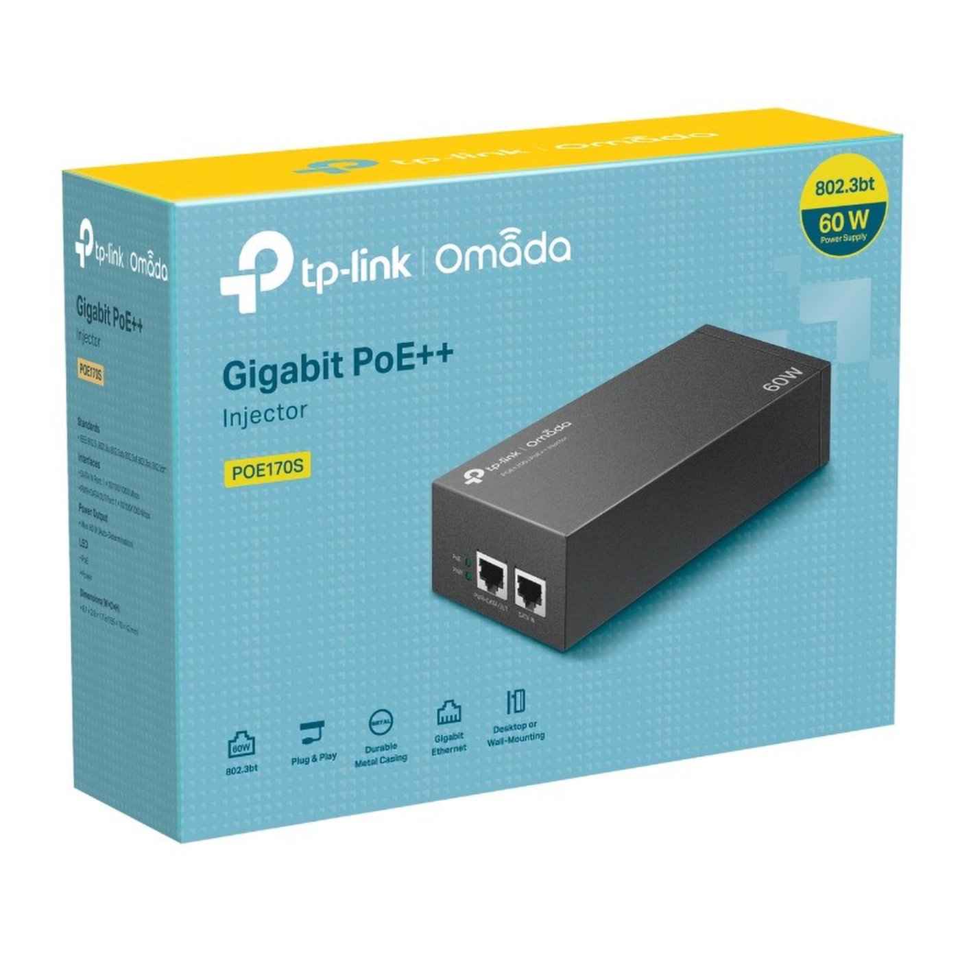 TP-link Omada POE++-injektor 60W