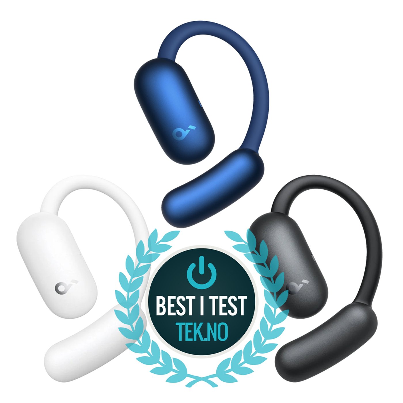 Soundcore AeroFit 2 Open-Ear hörlurar Vit