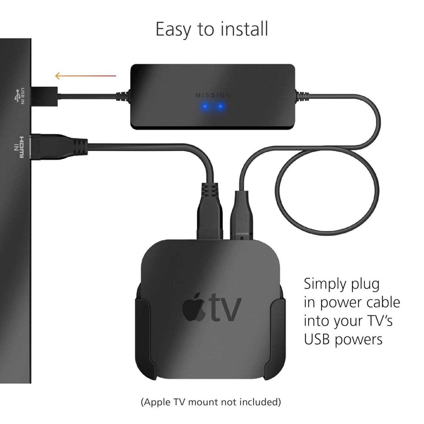 Apple TV Strömadapter USB