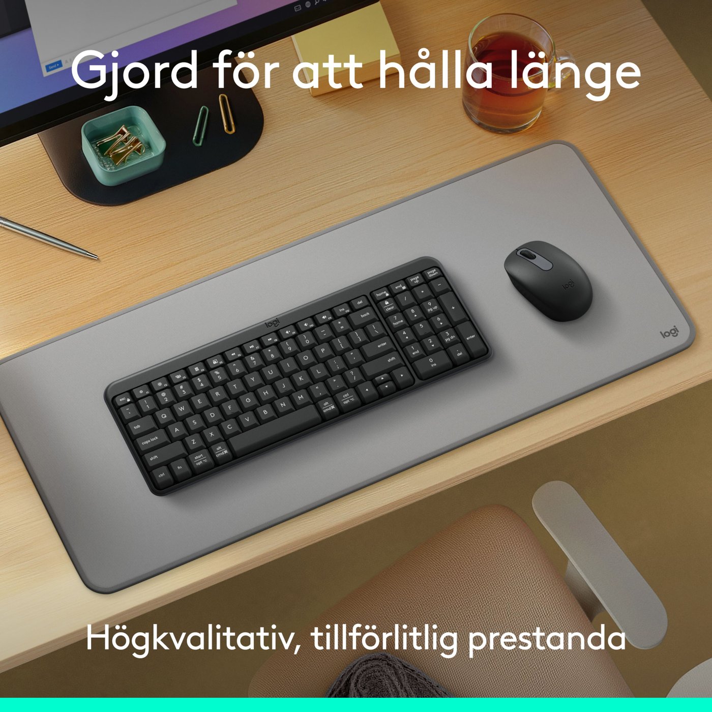 Logitech MK250 Trådlöst tangentbord med mus