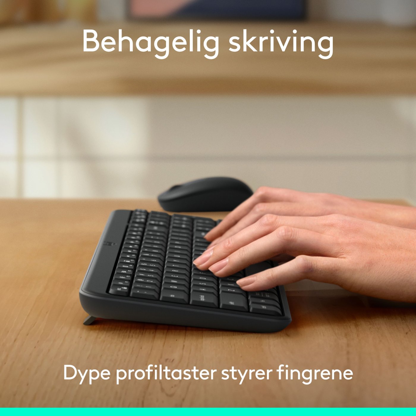 Logitech MK250 Trådløst tastatur med mus