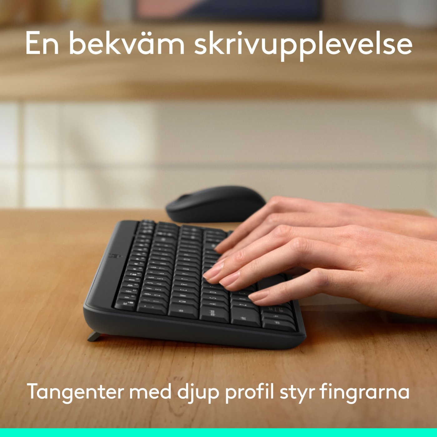 Logitech MK250 Trådlöst tangentbord med mus