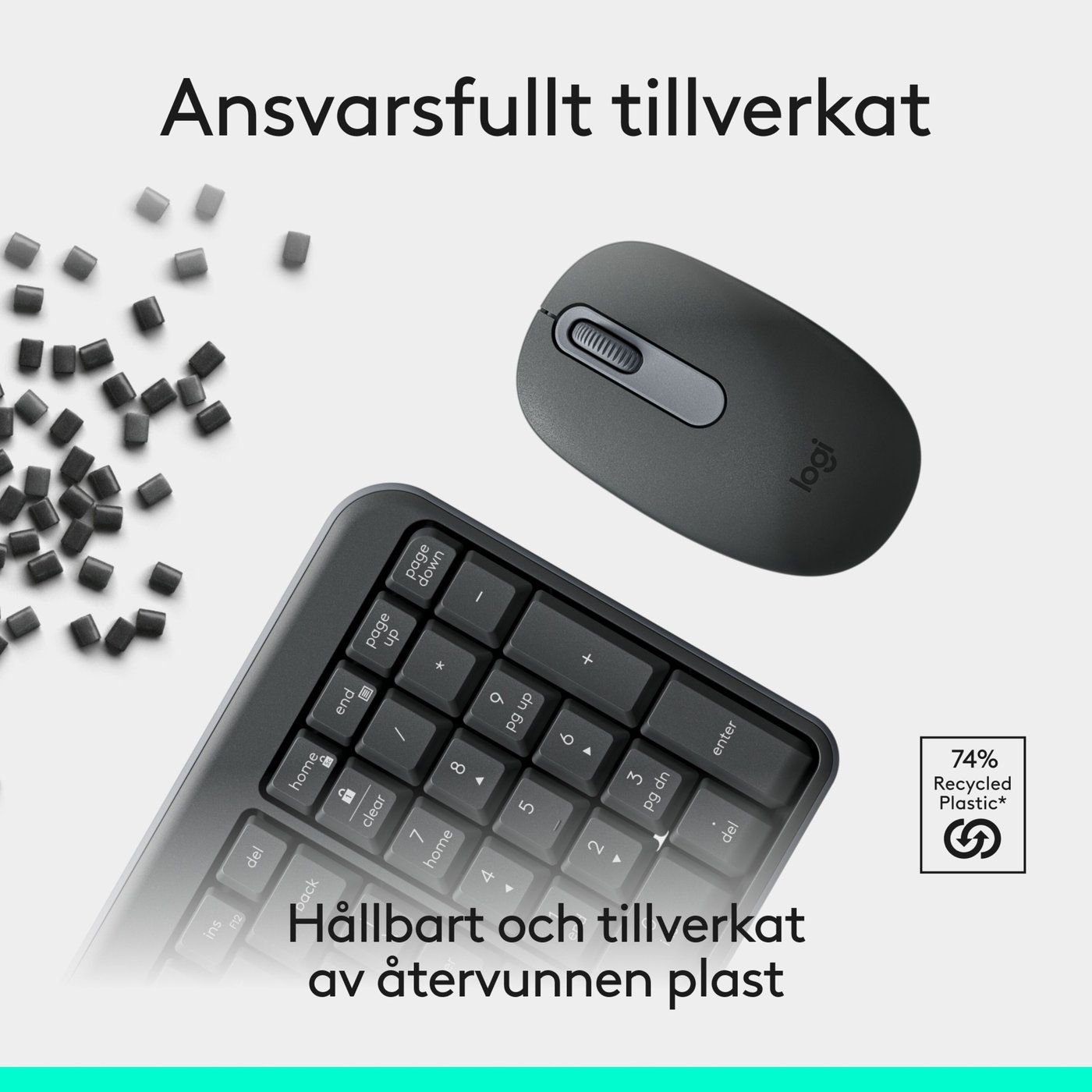 Logitech MK250 Trådlöst tangentbord med mus