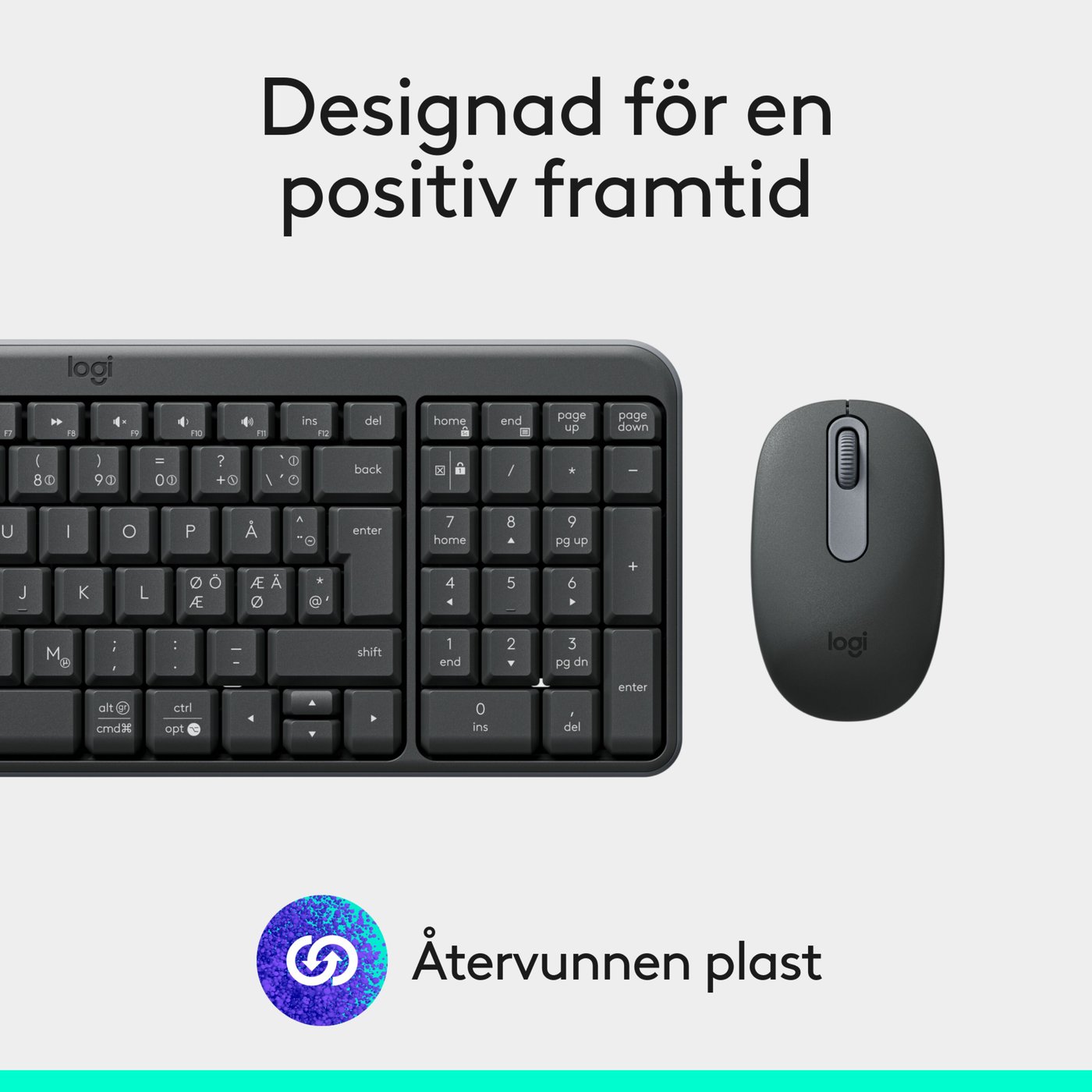 Logitech MK250 Trådlöst tangentbord med mus