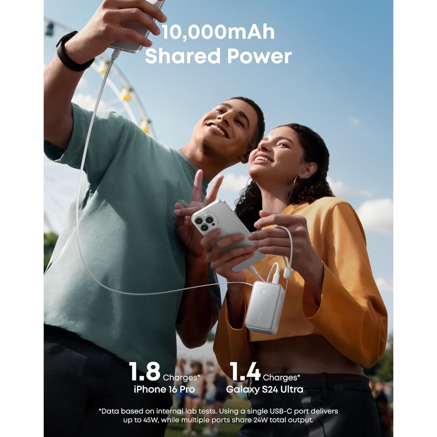 Anker Anker Nano Powerbank 10 000 mAh 45 W Hvit