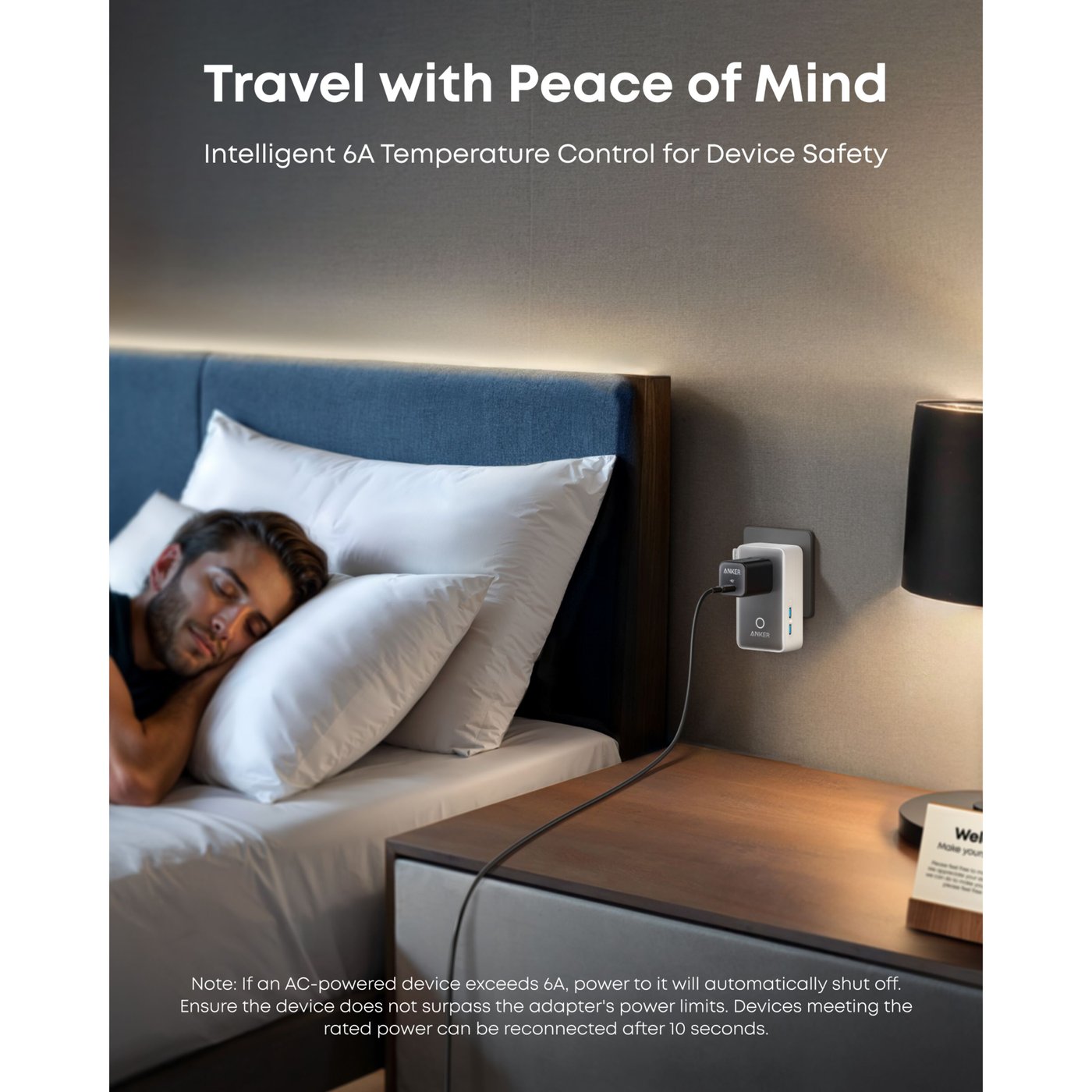 Anker Nano Travel Adapter 5-i-1-reiseadapter (20 W)