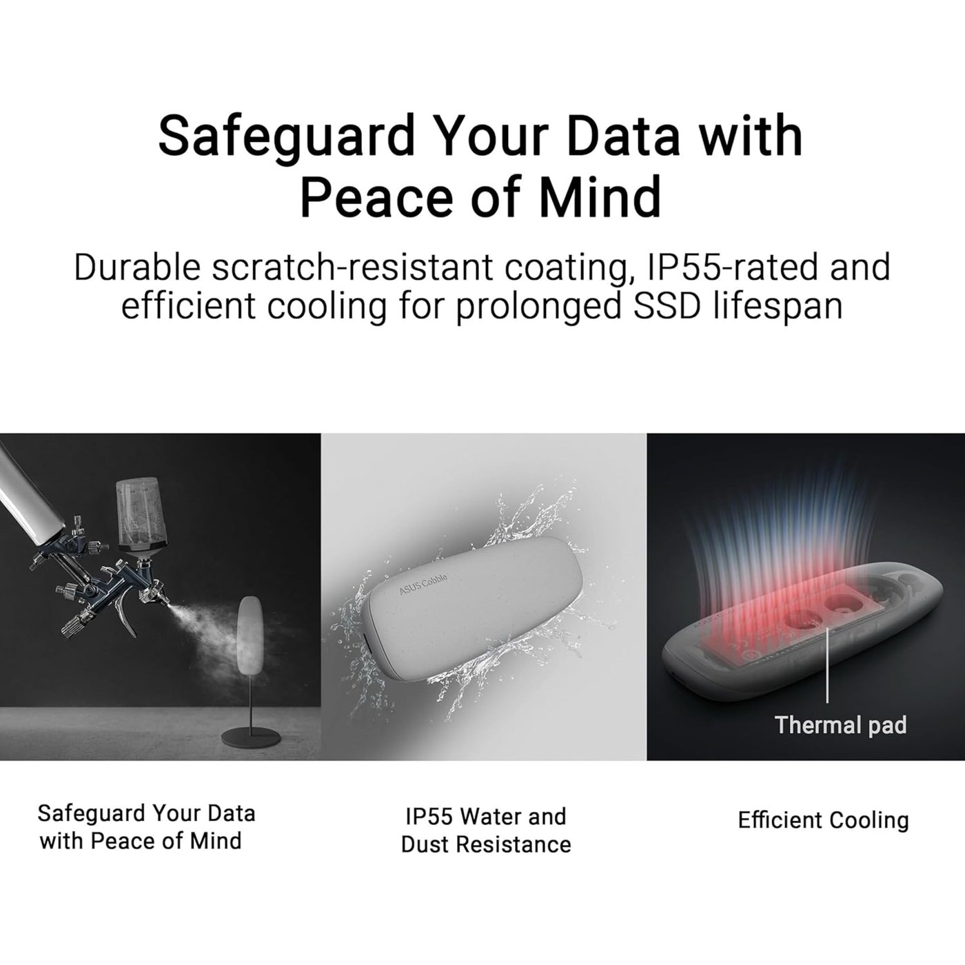 Cobble SSD Enclosure Hårddiskkabinett M.2 Grå