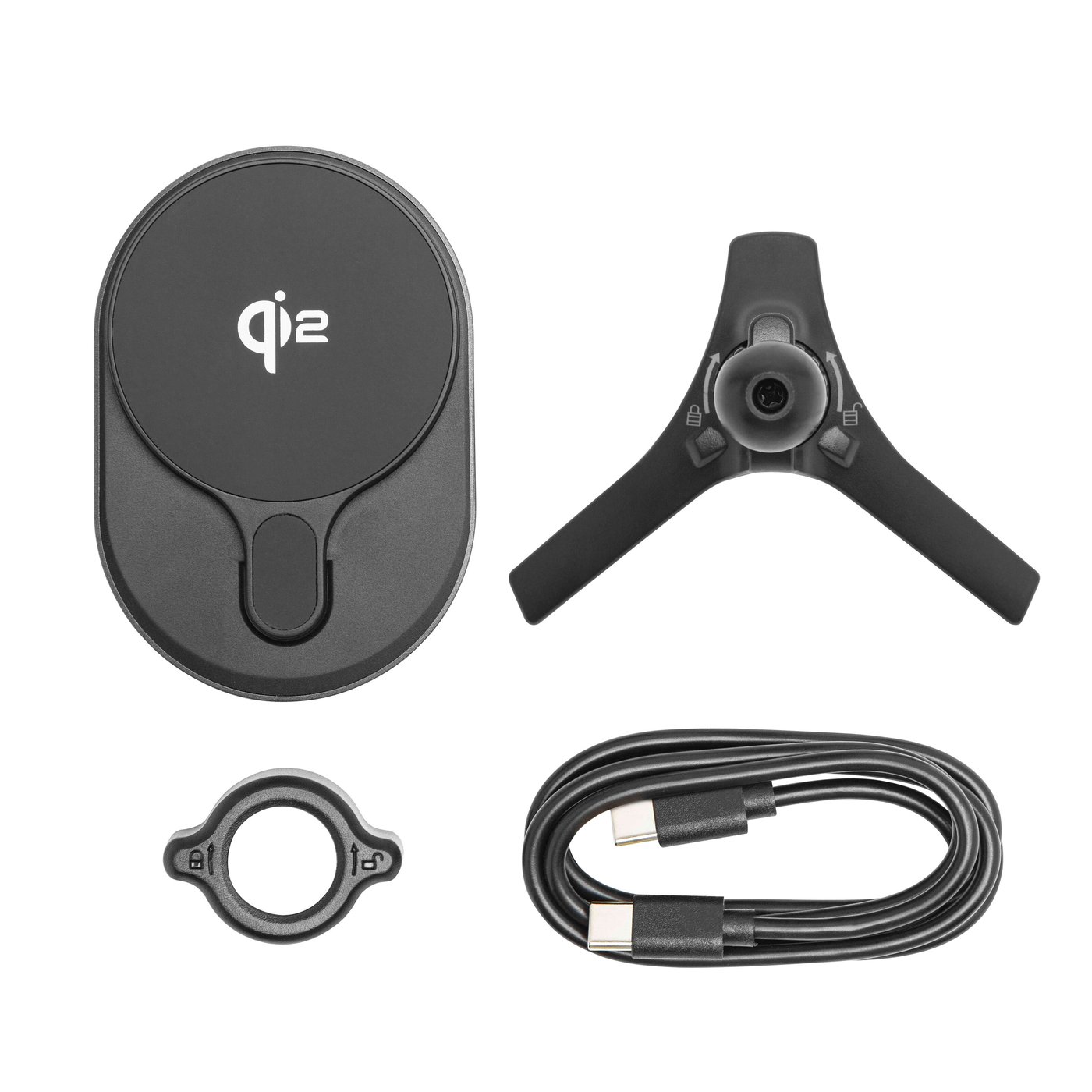 Linocell Magnetisk Qi2 laddplatta för bilen 15 W