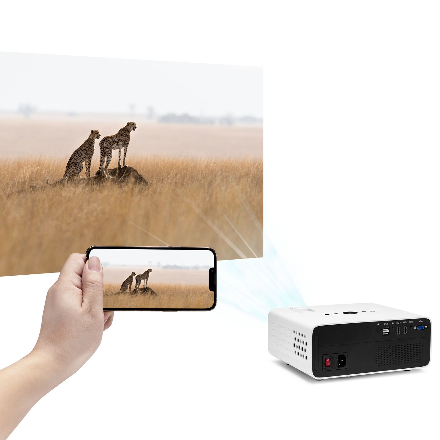 Luxorparts Full HD LCD-Projektor