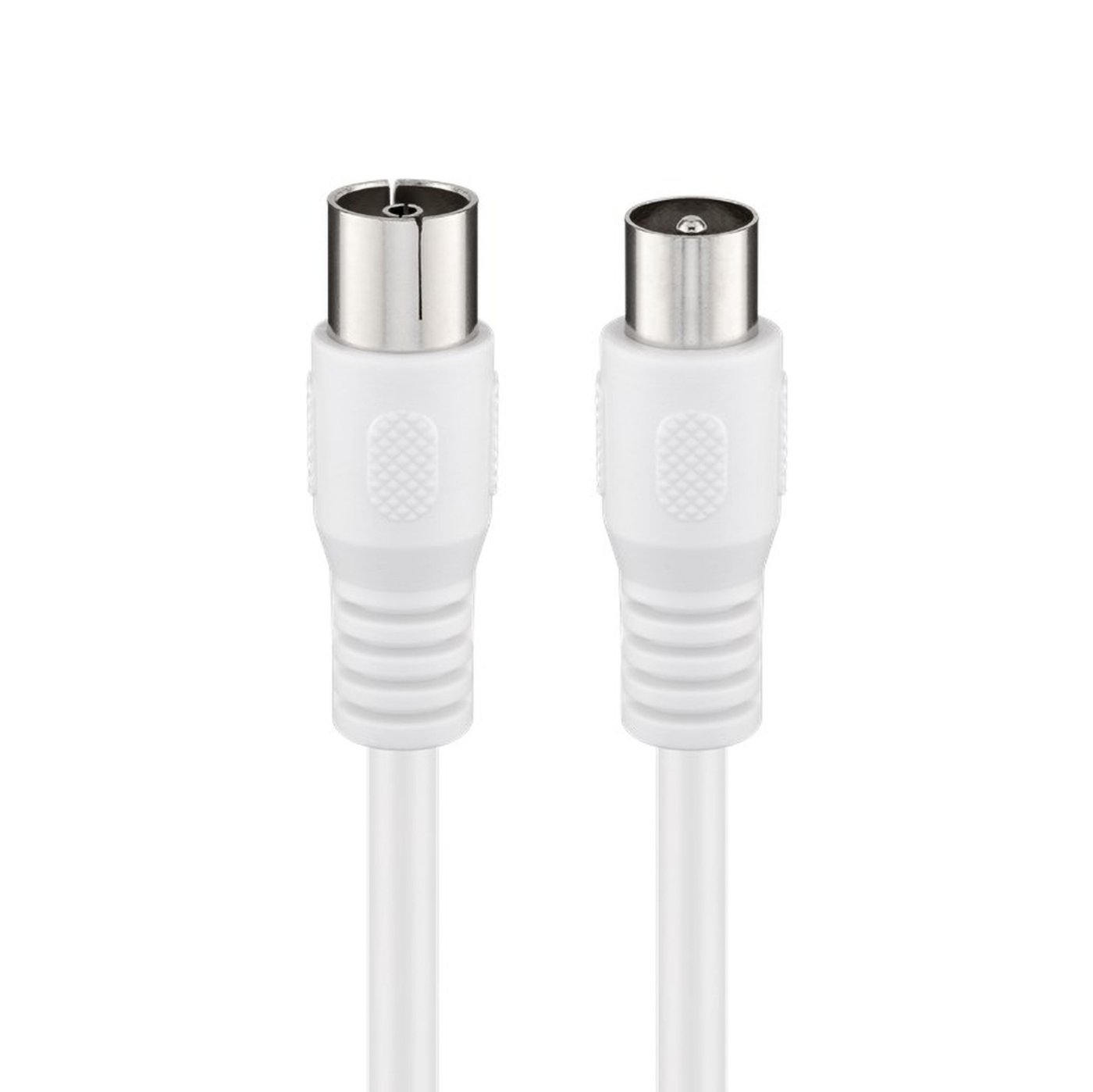 Antennekabel Hvit 5 m