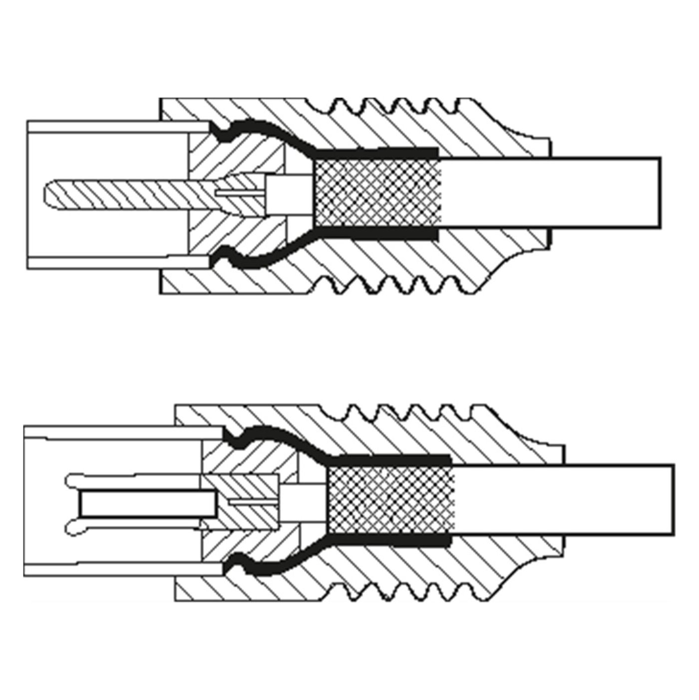 Antennekabel Hvit 5 m